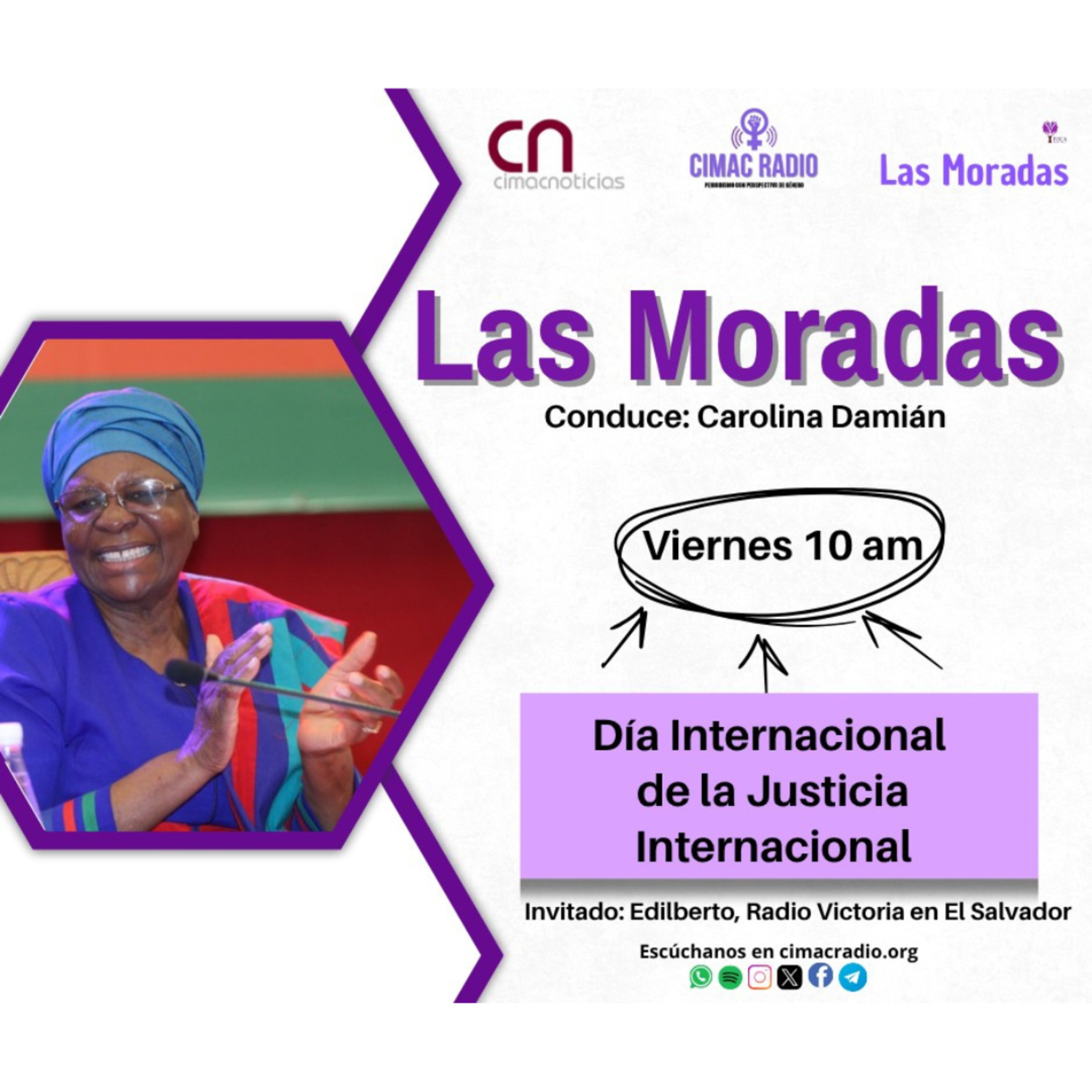 LAS MORADAS: "Día Internacional de La Justicia Internacional". episode artwork