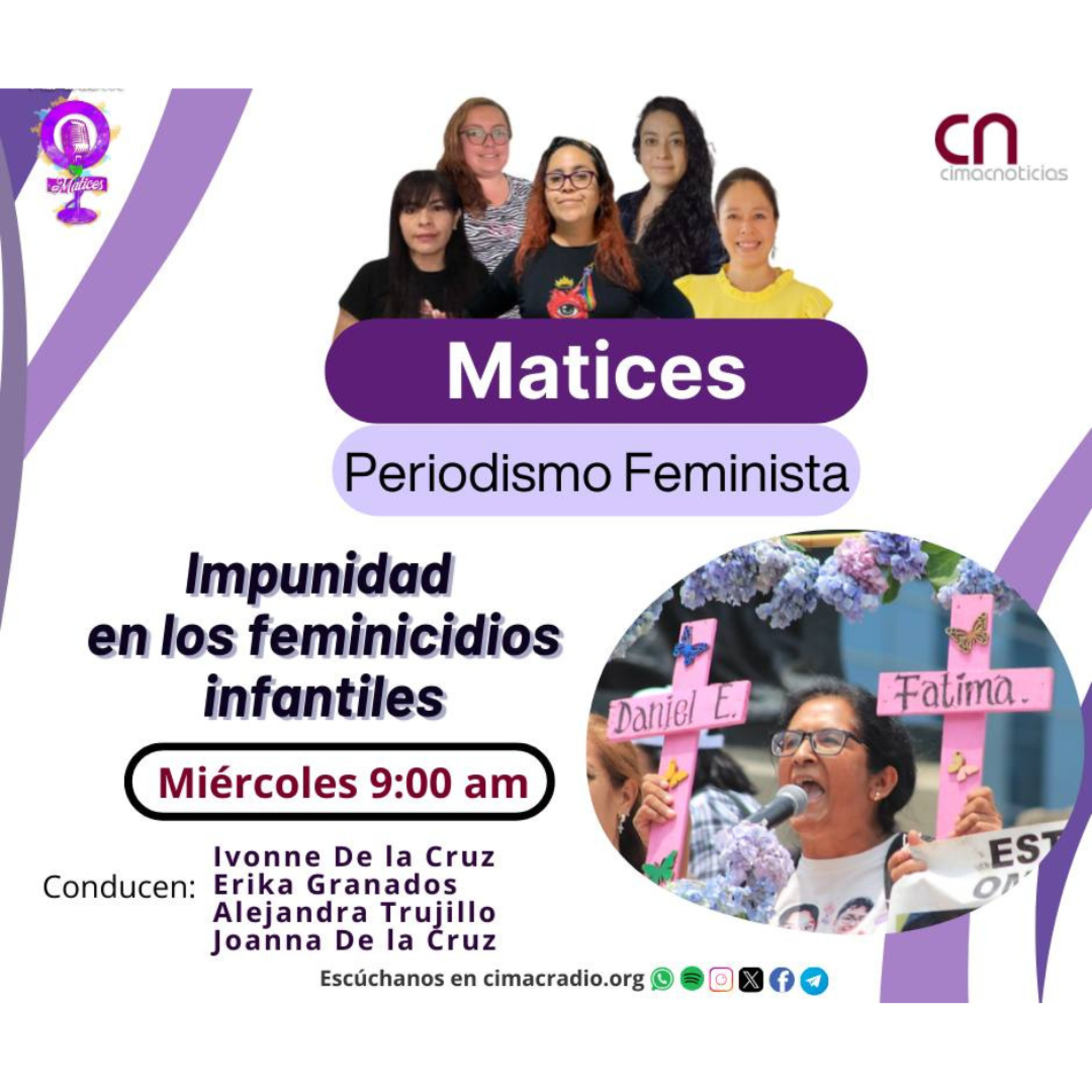 MATICES, PERIODISMO FEMINISTA: "Impunidad en los feminicidios infantiles". episode artwork