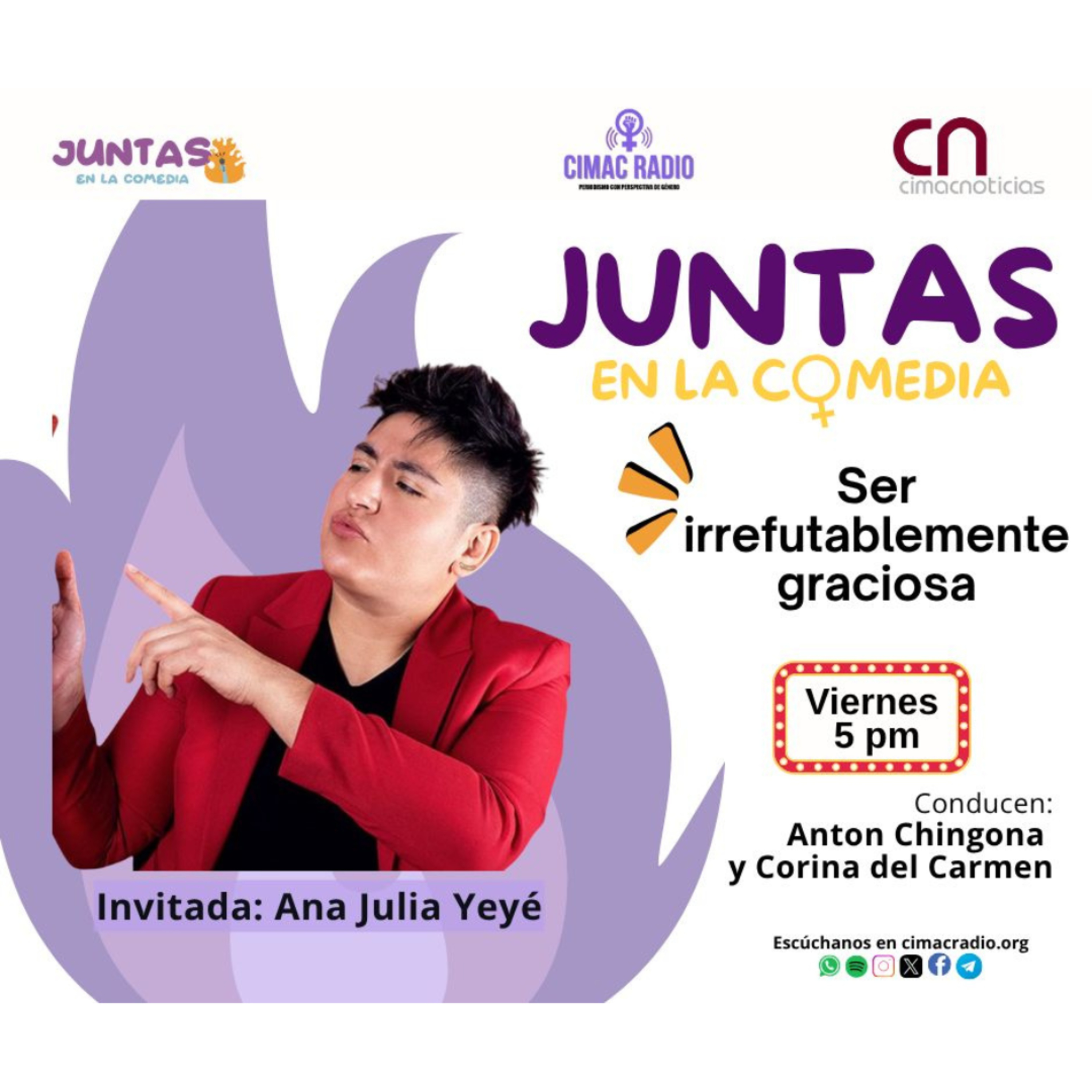 JUNTAS EN LA COMEDIA: "Ser irrefutablemente graciosa". episode artwork