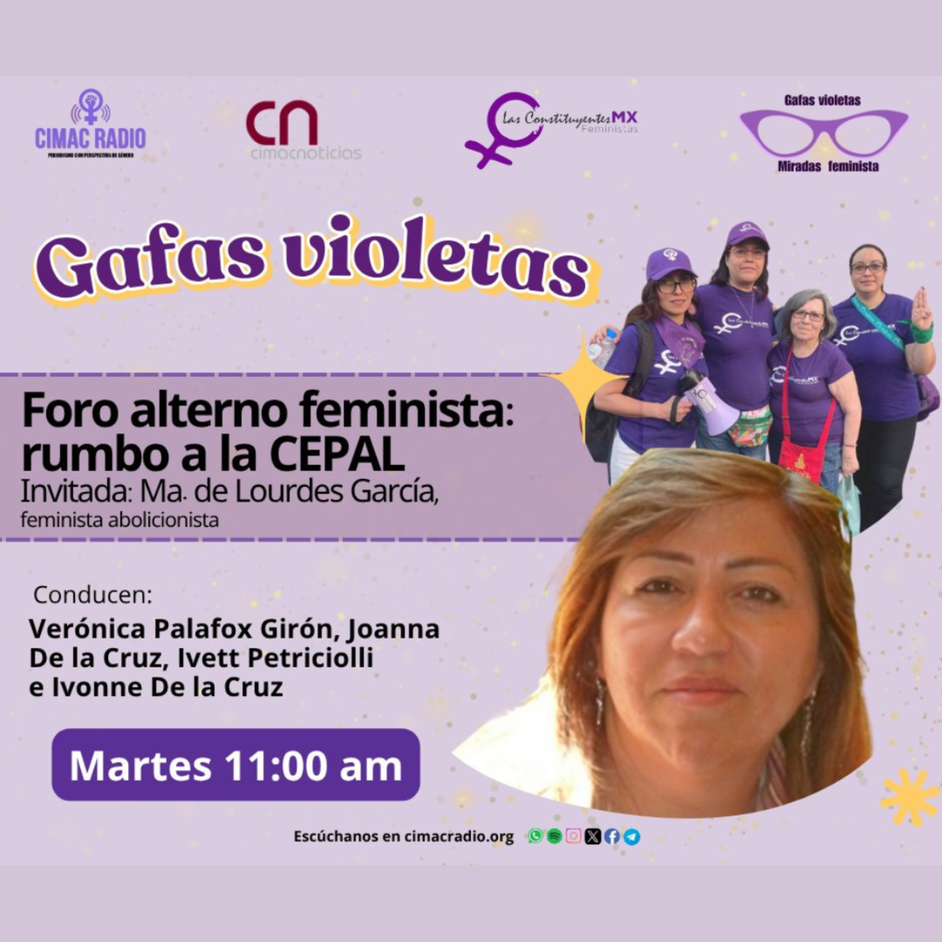 GAFAS VIOLETAS: "Foro alterno feminista: rumbo a la CEPAL." episode artwork