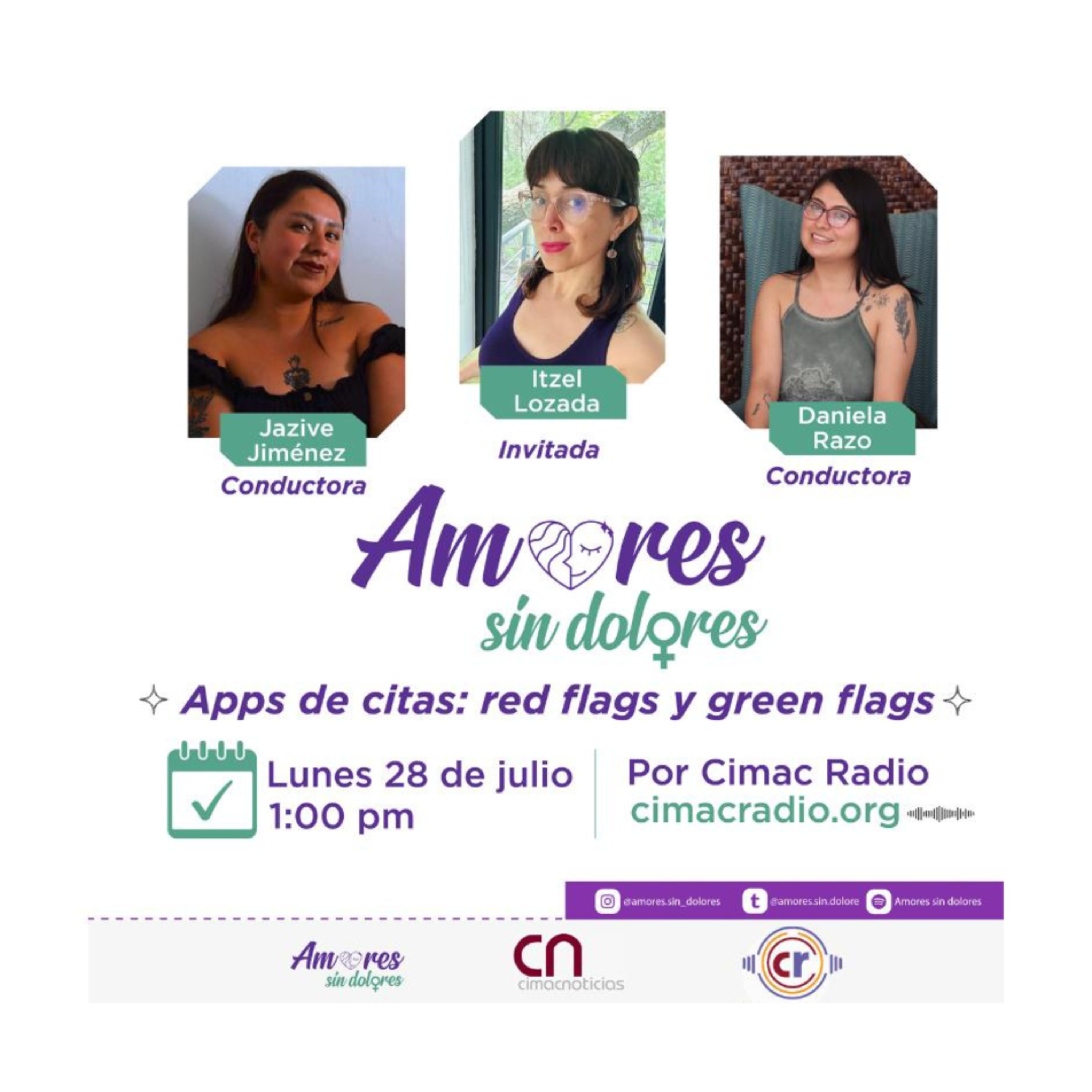 AMORES SIN DOLORES: "Apps de citas: red flags y green flags." episode artwork