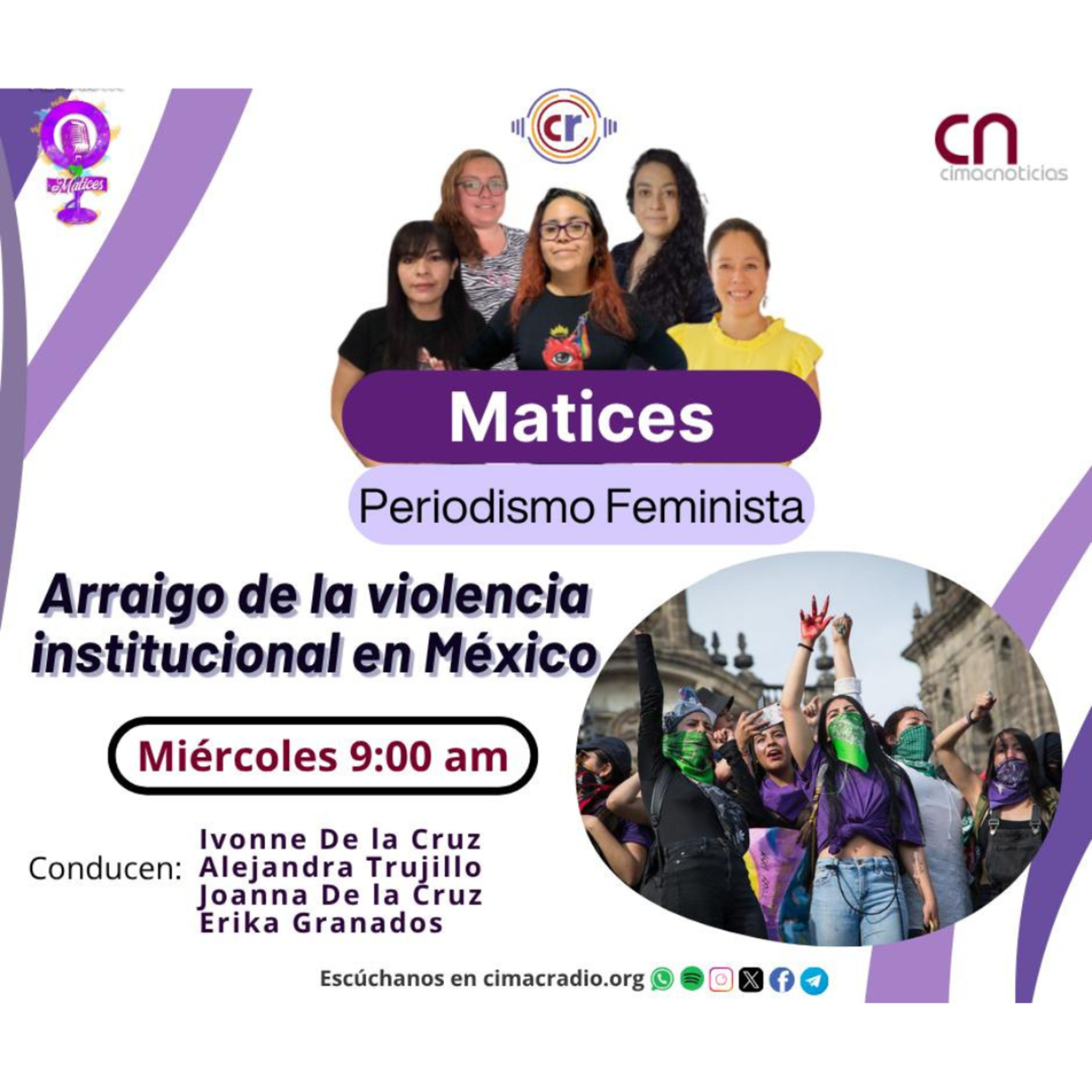 MATICES, PERIODISMO FEMINISTA: "Arraigo de la violencia institucional en México." episode artwork