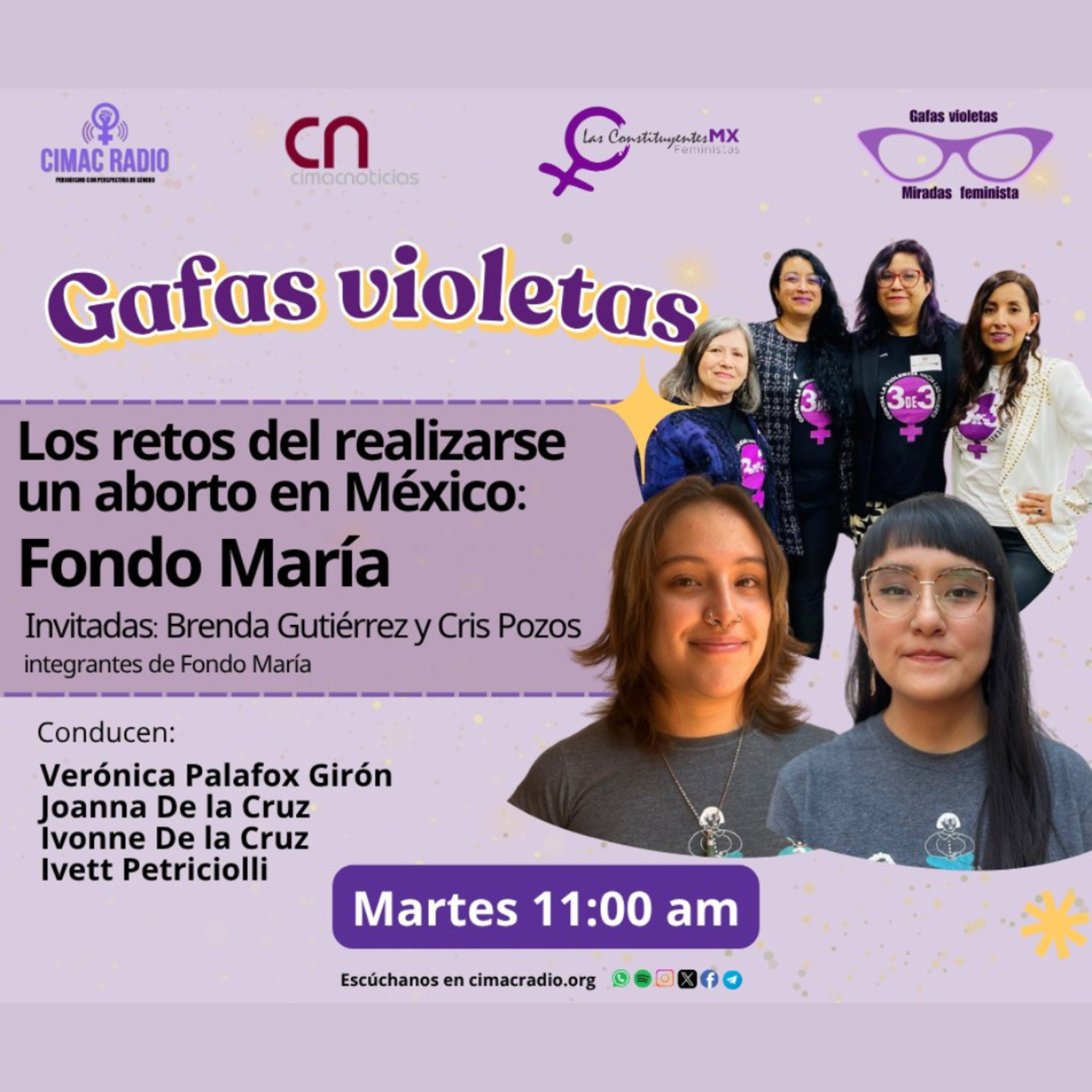 GAFAS VIOLETAS: "Los retos del realizarse un aborto en México: Fondo María." episode artwork