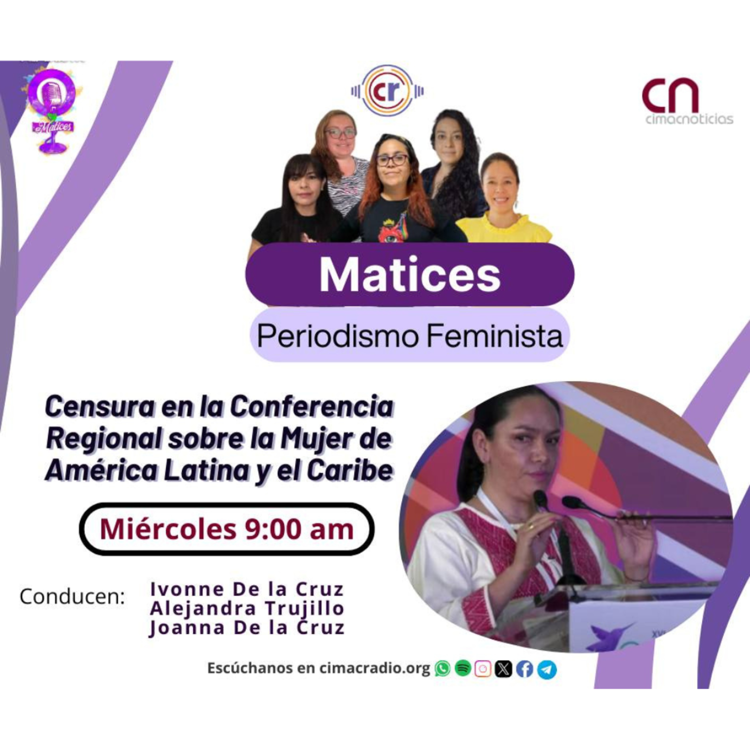 MATICES, PERIODISMO FEMINISTA: "Censura en la XVI Conferencia regional sobre la mujer de América Latina y el Caribe." episode artwork