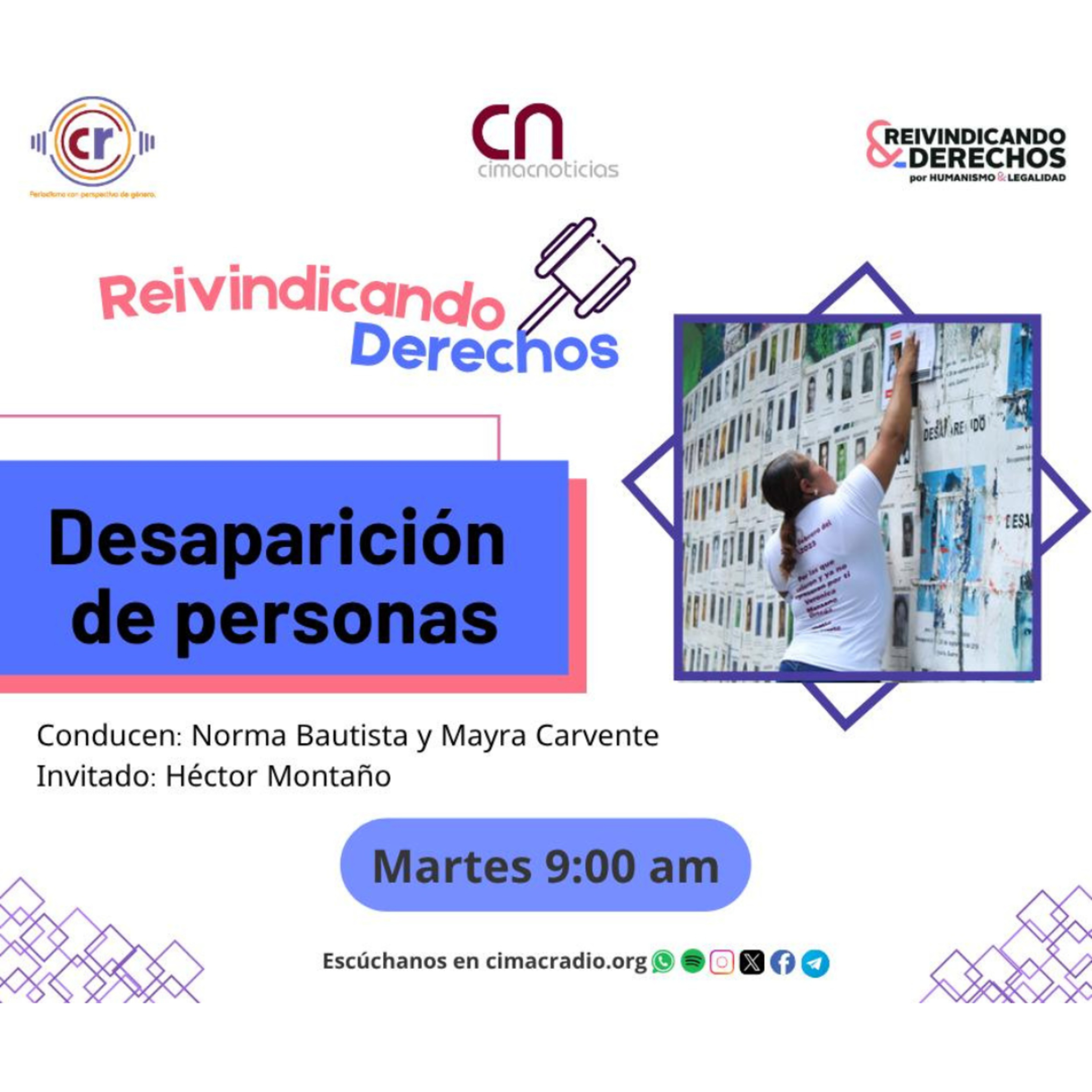 REIVINDICANDO DERECHOS: "Desaparición de personas (abordaje de la política de la Presidenta) ." episode artwork