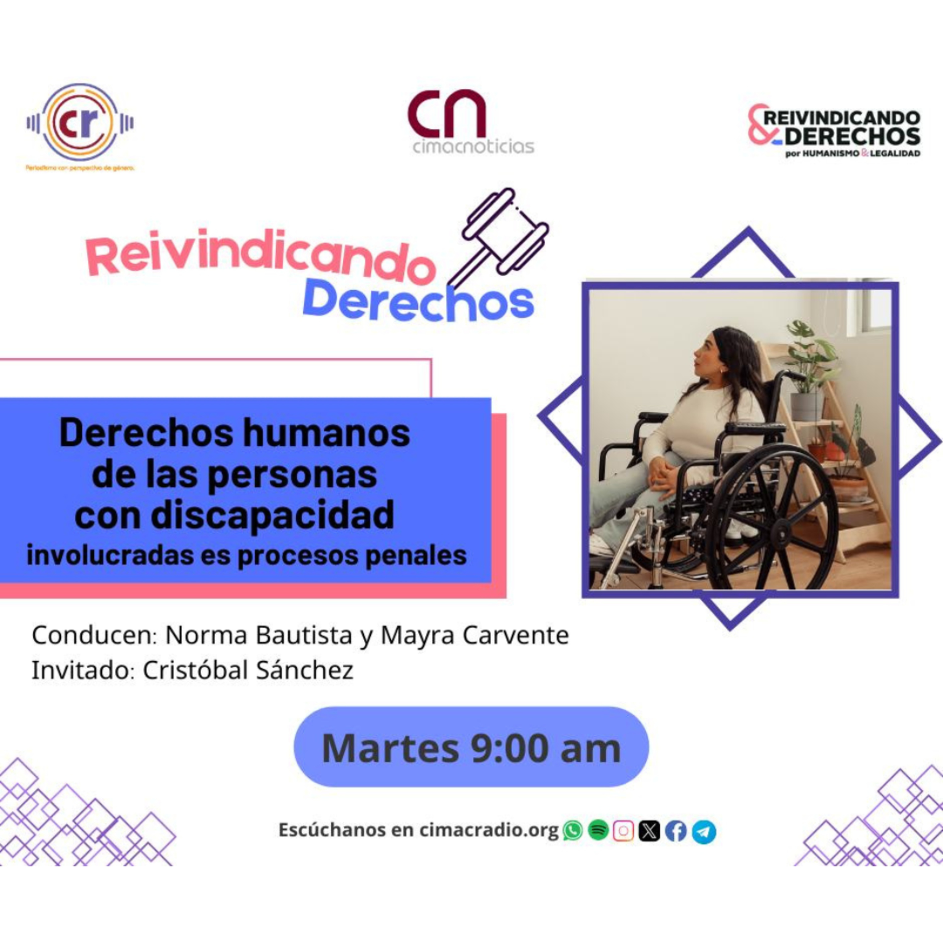REIVINDICANDO DERECHOS: "Derechos humanos de las personas con discapacidad involucradas es procesos penales." episode artwork
