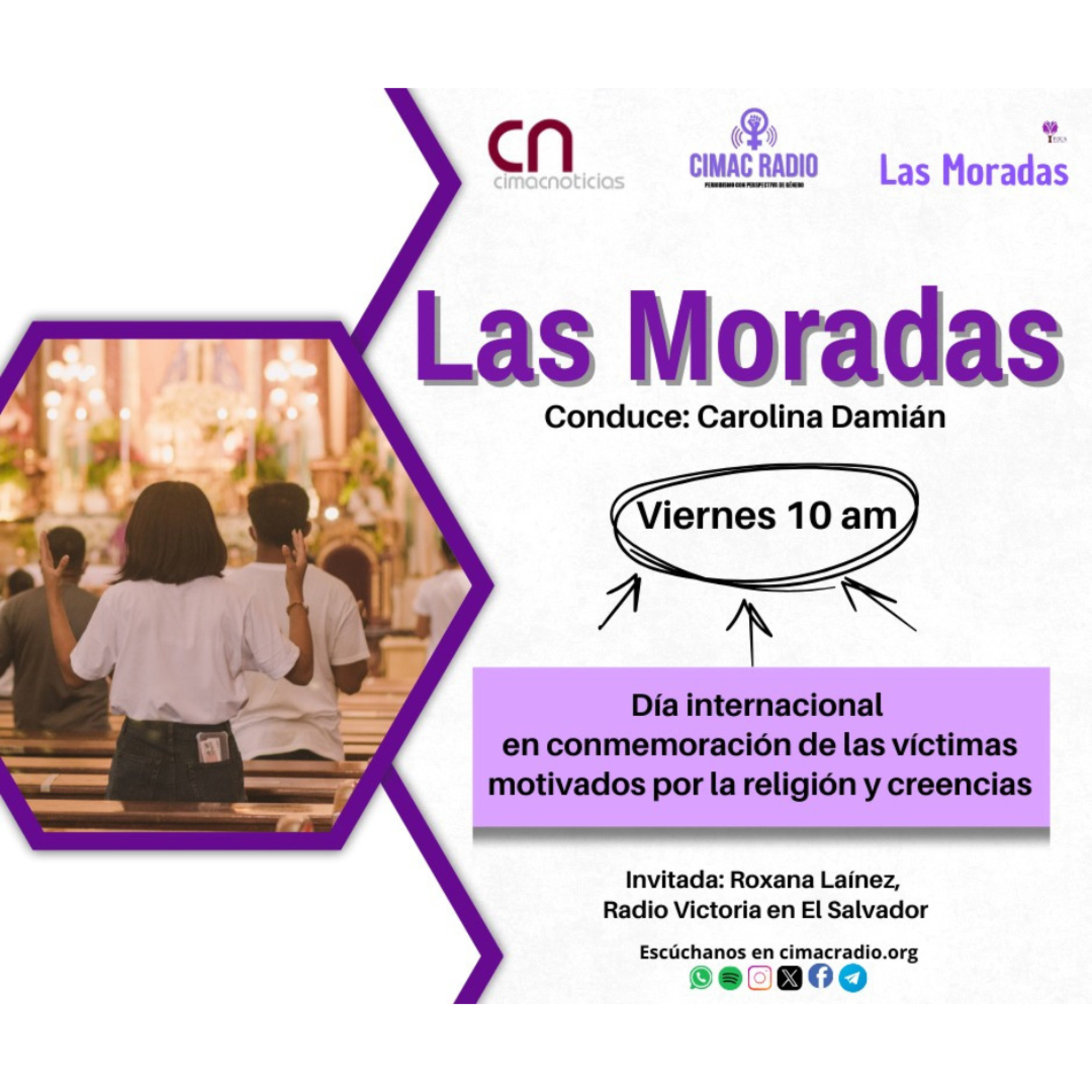LAS MORADAS: "Día internacional en conmemoración de las víctimas motivados por la religión y creencias." episode artwork