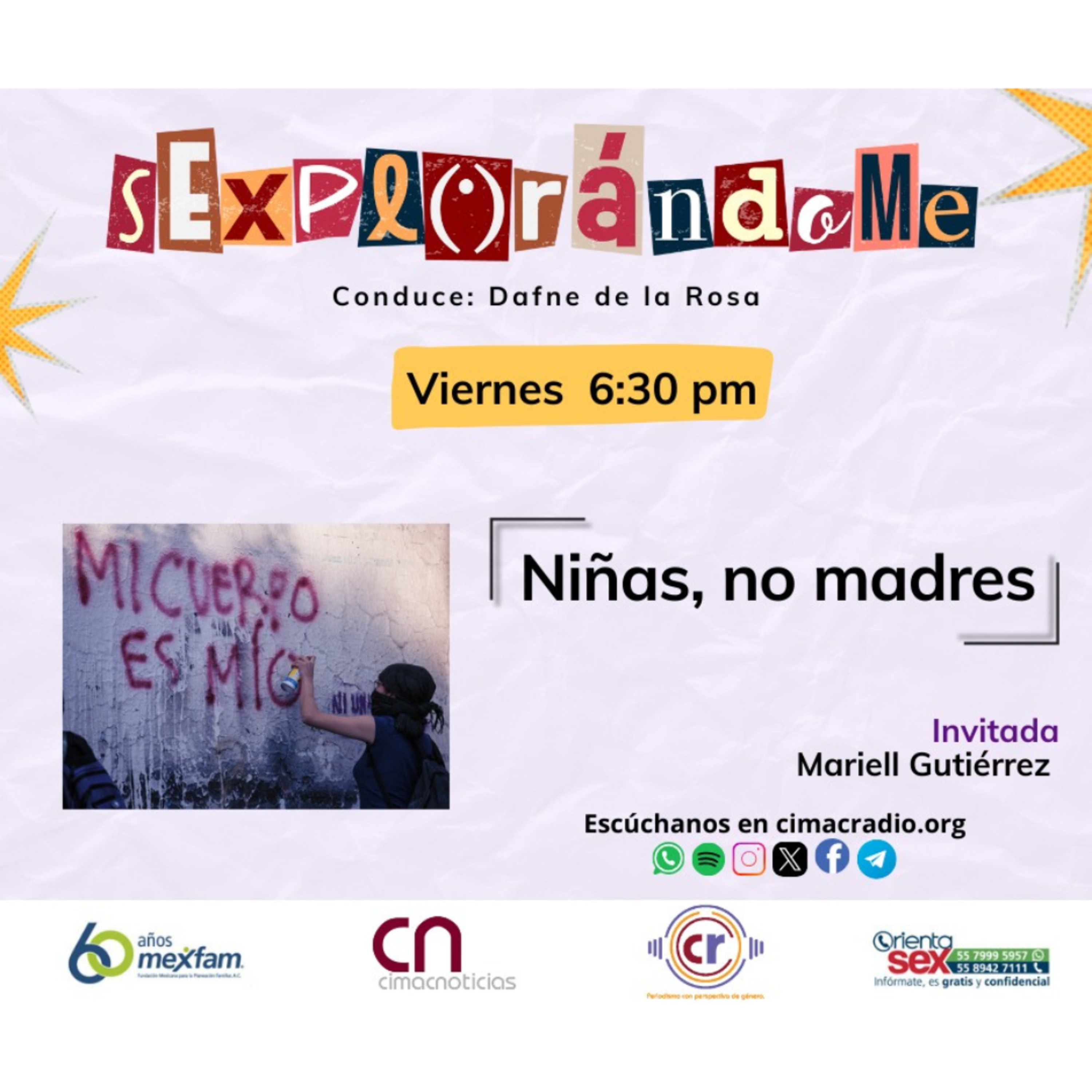 SEXPLORÁNDOME: "Niñas, no madres." episode artwork