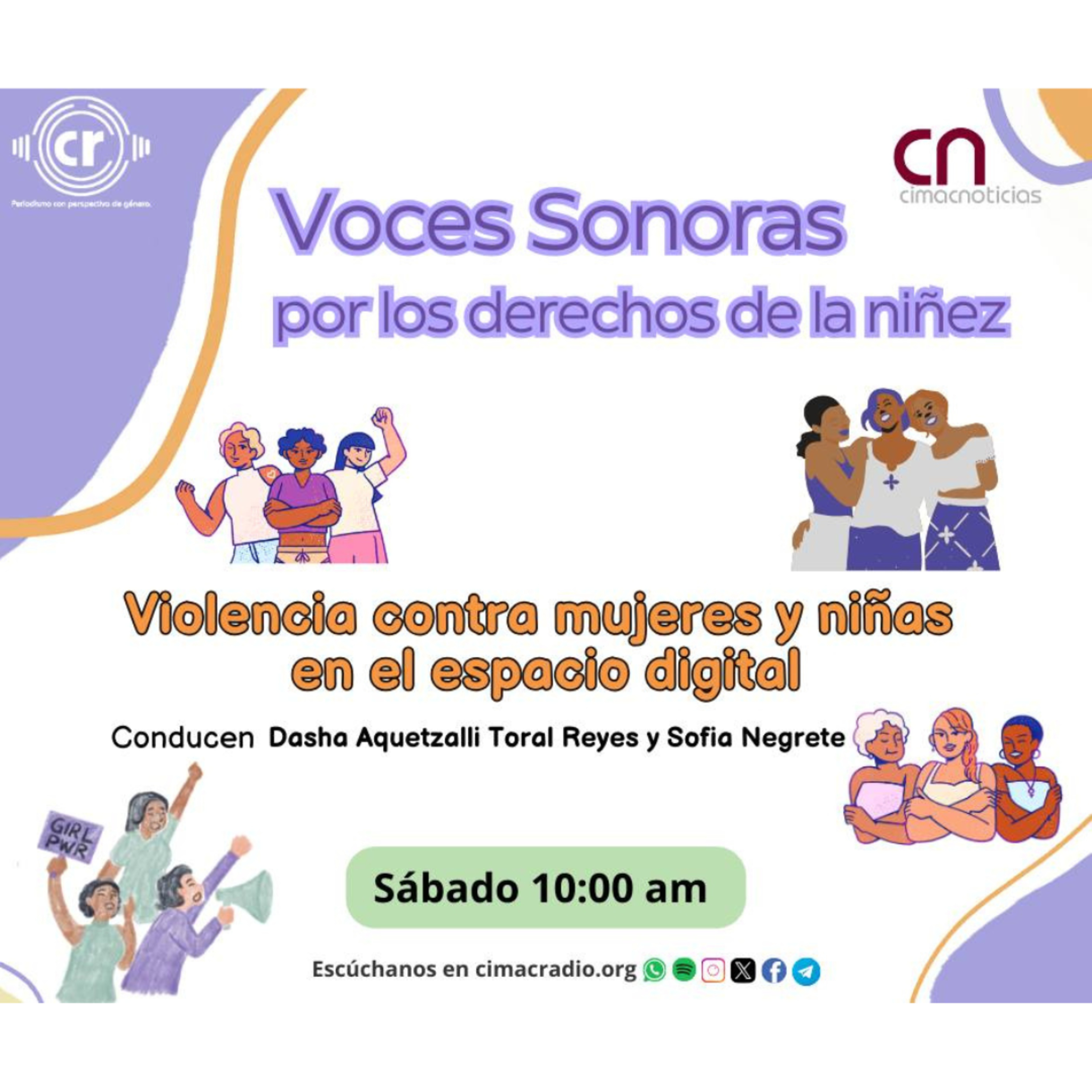 VOCES SONORAS POR LOS DERECHOS DE LA NIÑEZ: "Violencia contra mujeres y niñas en el espacio digital." episode artwork