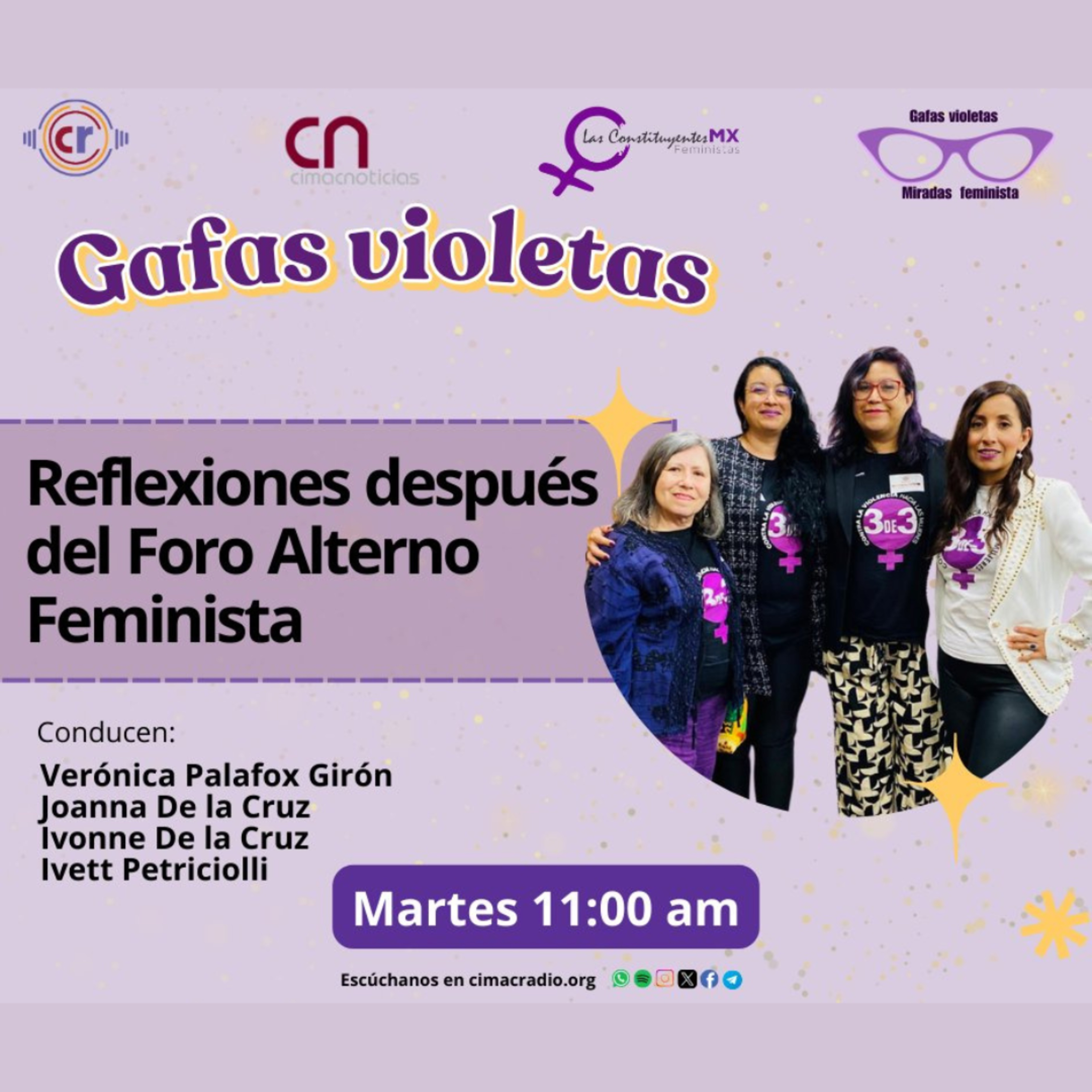 GAFAS VIOLETAS: "Reflexiones después del Foro Alterno Feminista." episode artwork