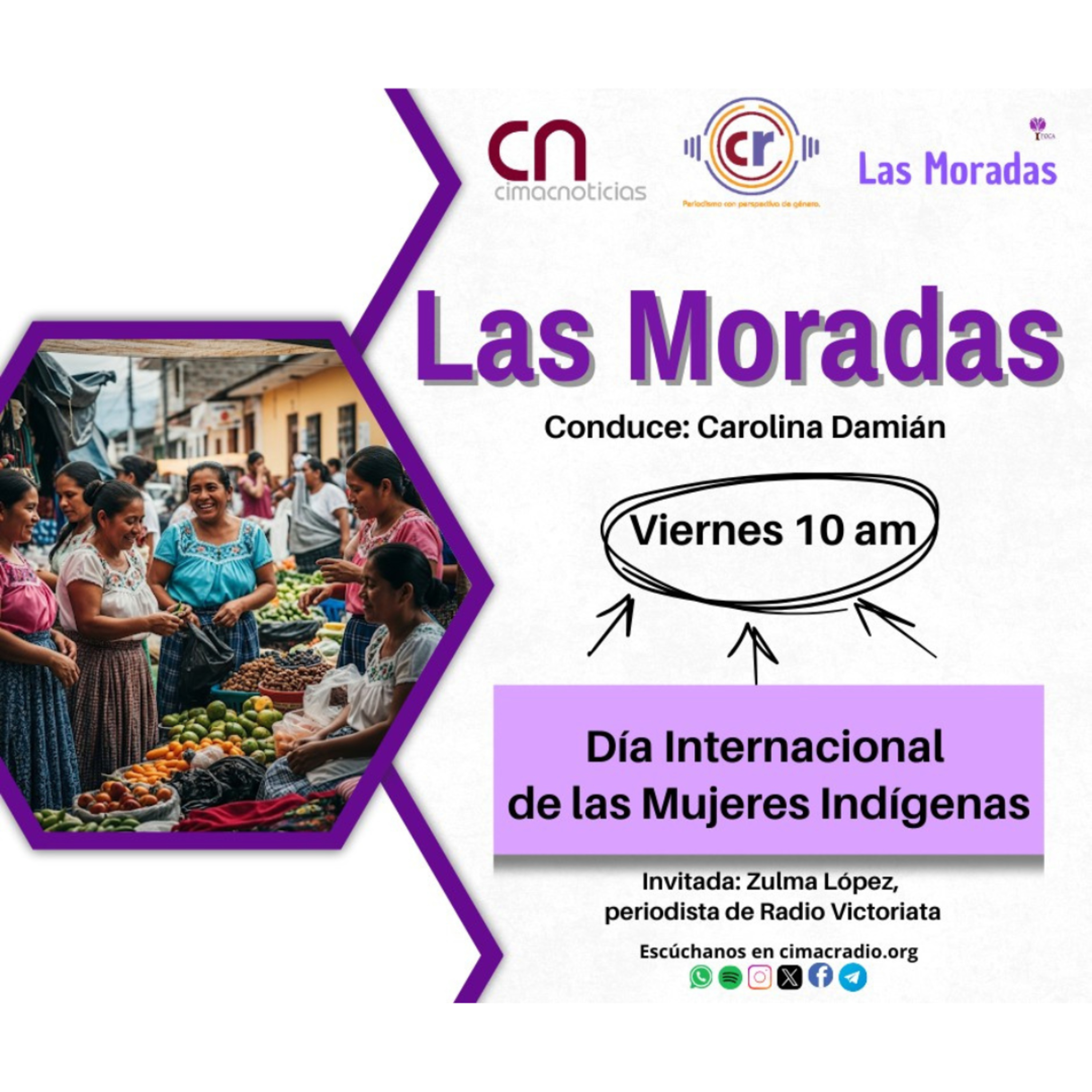 LAS MORADAS: "Día Internacional de Las Mujeres Indígenas." episode artwork