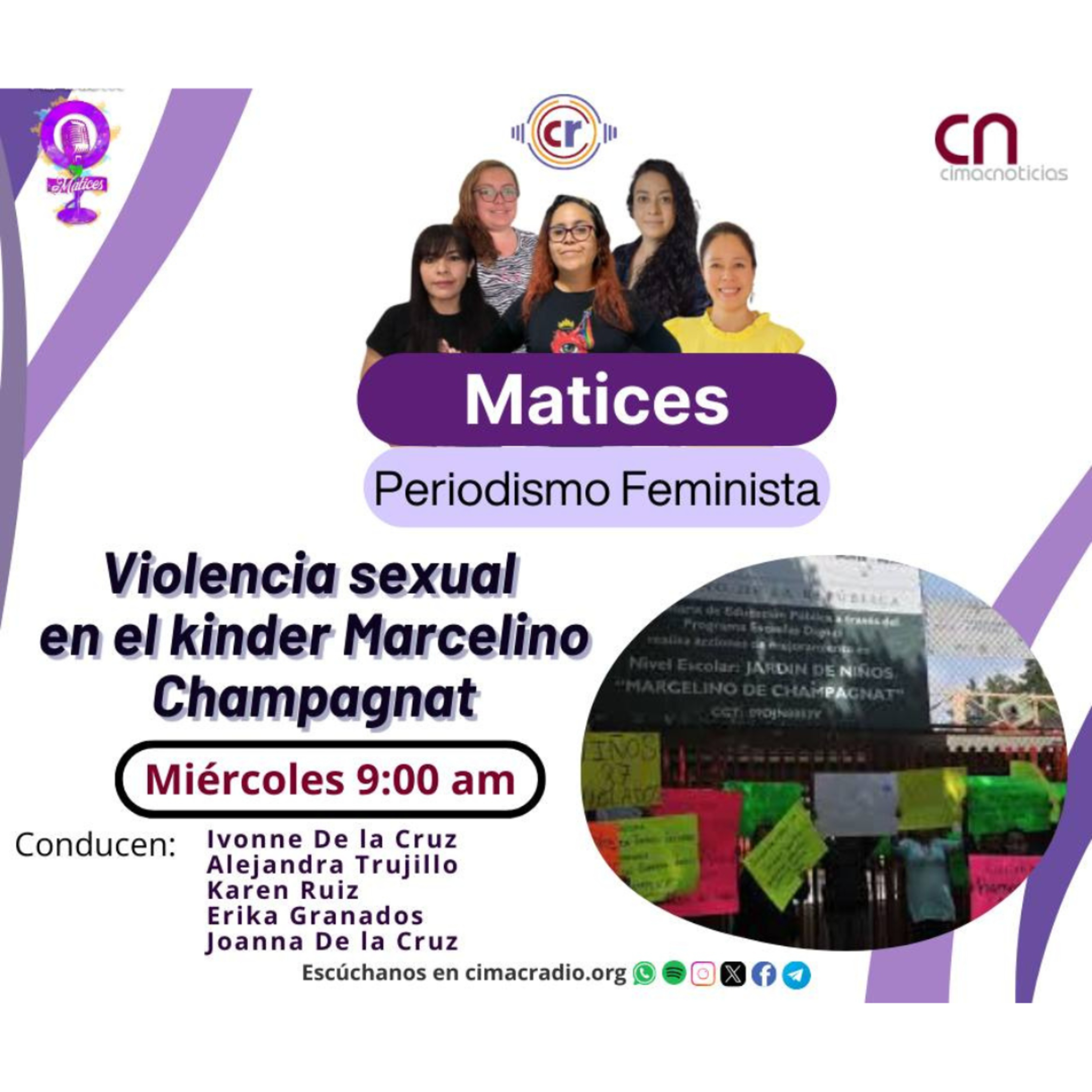 MATICES, PERIODISMO FEMINISTA: "Violencia sexual en el kinder Marcelino Champagnat, el caso más grande reconocido de pederastía en México ." episode artwork