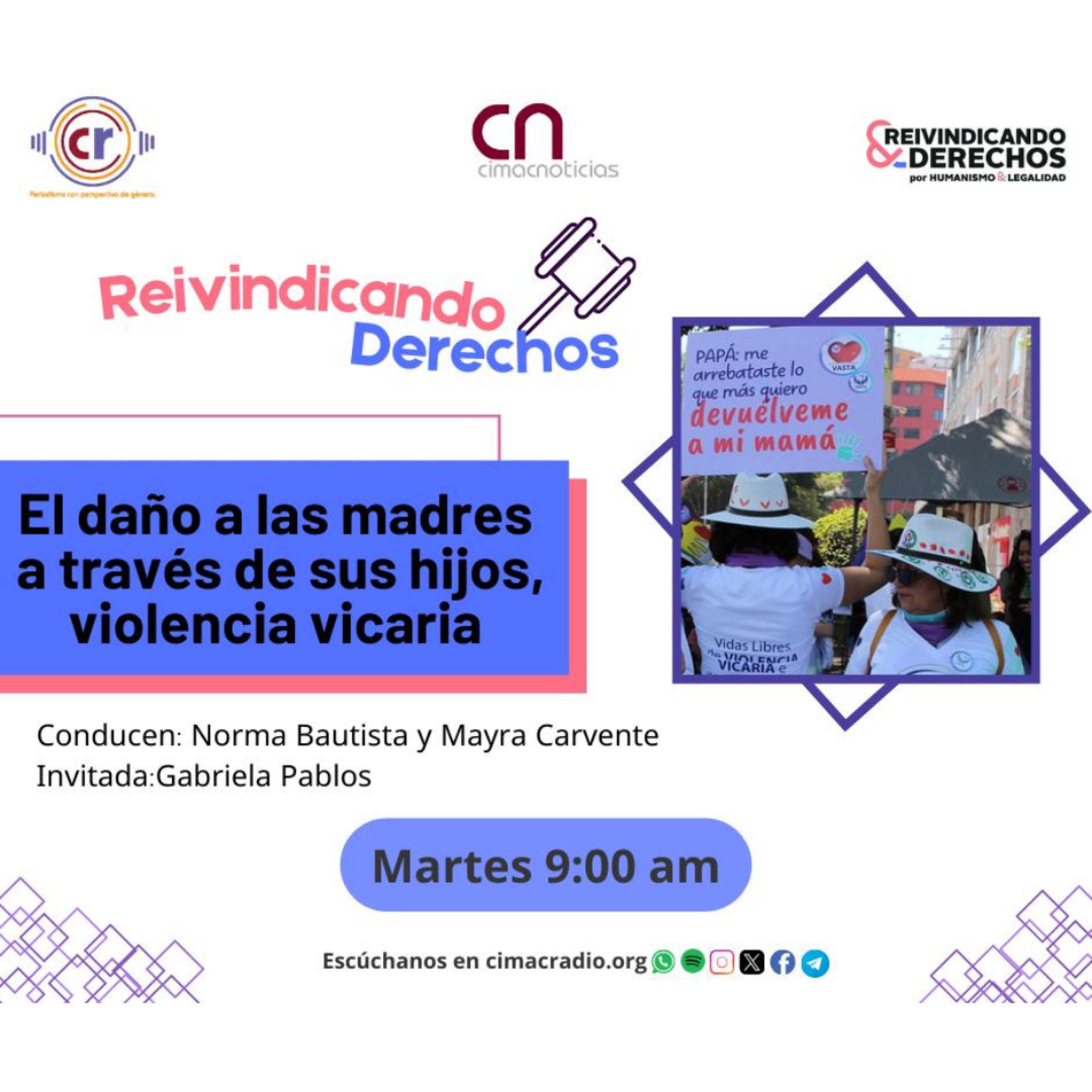 REIVINDICANDO DERECHOS: "El daño a las madres a través de sus hijos, Violencia Vicaria." episode artwork