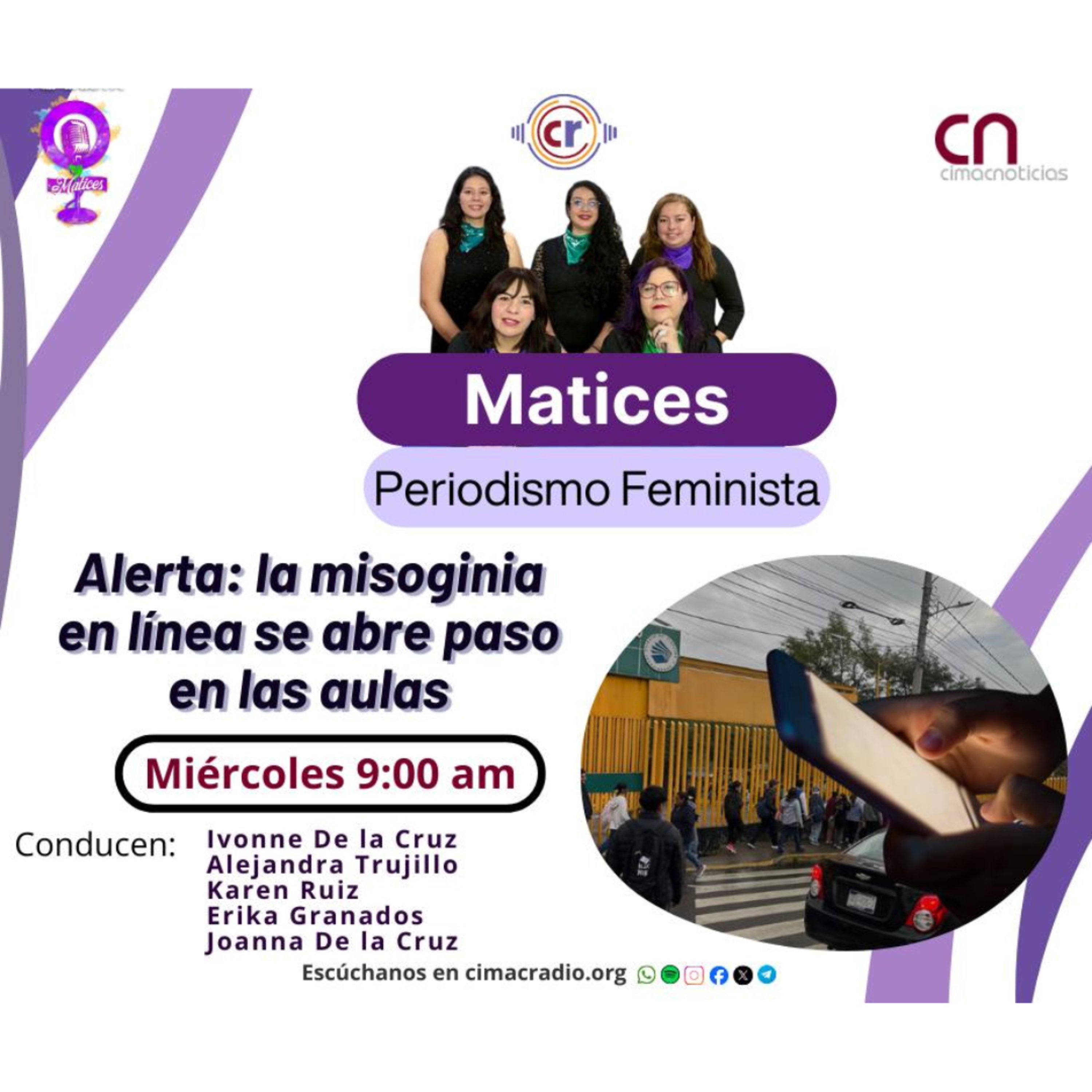 MATICES, PERIODISMO FEMINISTA: " Alerta: la misoginia en línea se abre paso en las aulas." episode artwork