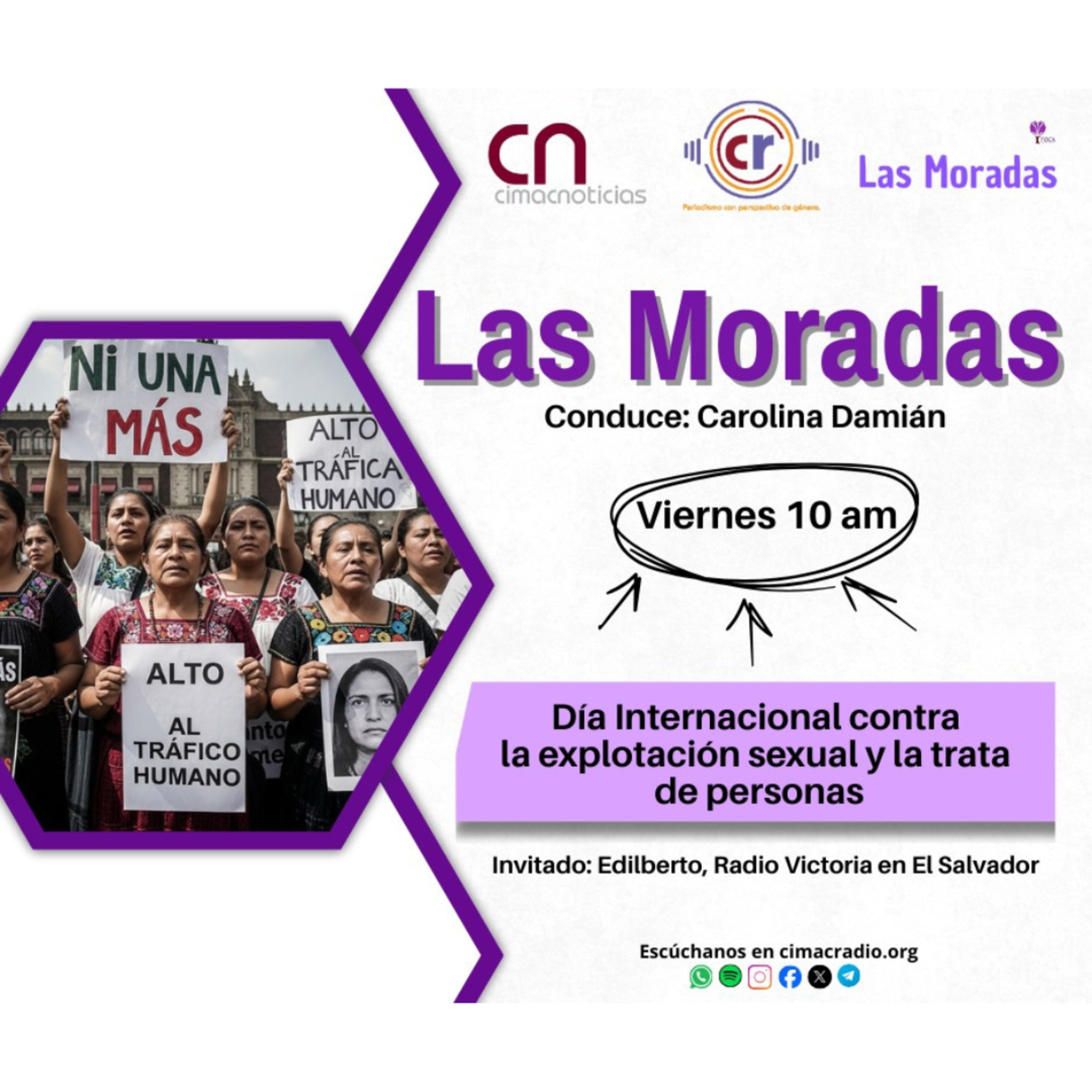 LAS MORADAS: "Día Internacional contra la Explotación Sexual y la Trata de Personas." episode artwork