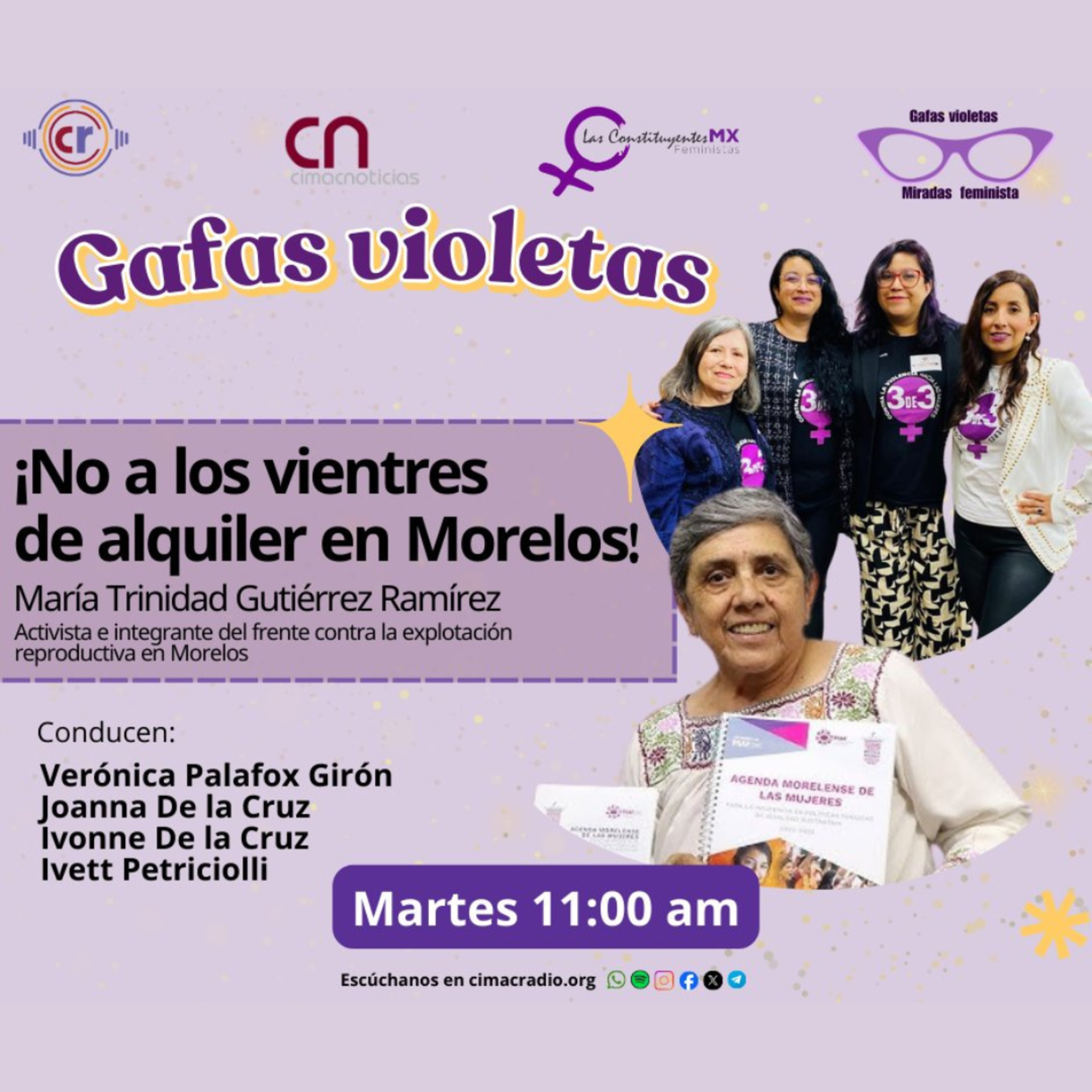 GAFAS VIOLETAS: "¡No a los vientres de alquiler en Morelos!" episode artwork