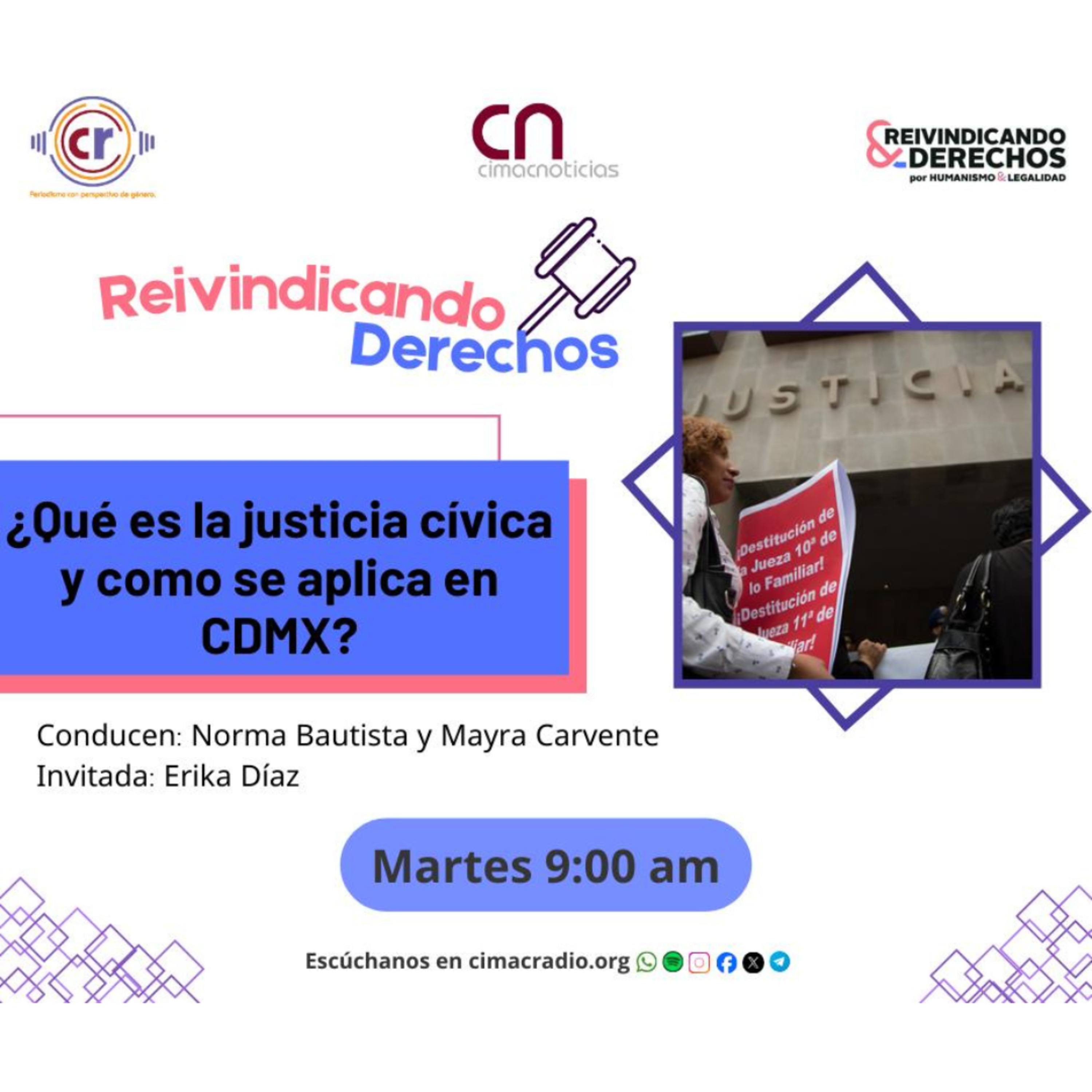 REIVINDICANDO DERECHOS: "¿Qué es la justicia cívica y como se aplica en CDMX?" episode artwork