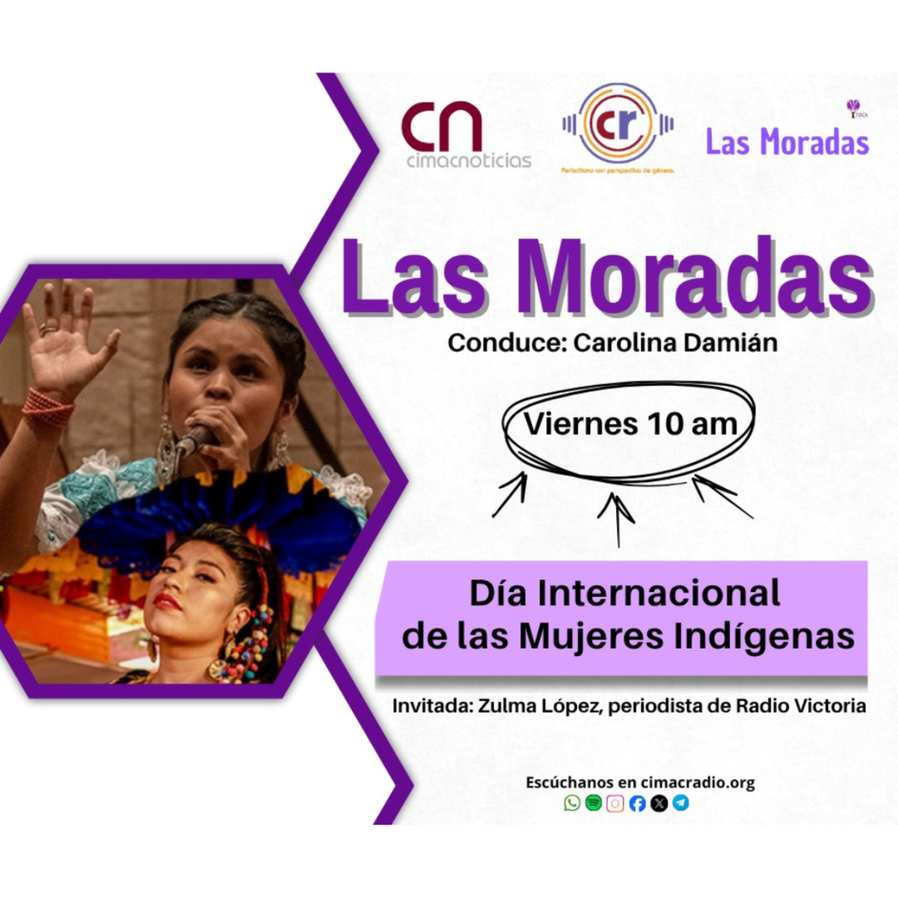 LAS MORADAS: "Día Internacional de Las Mujeres Indígenas." episode artwork