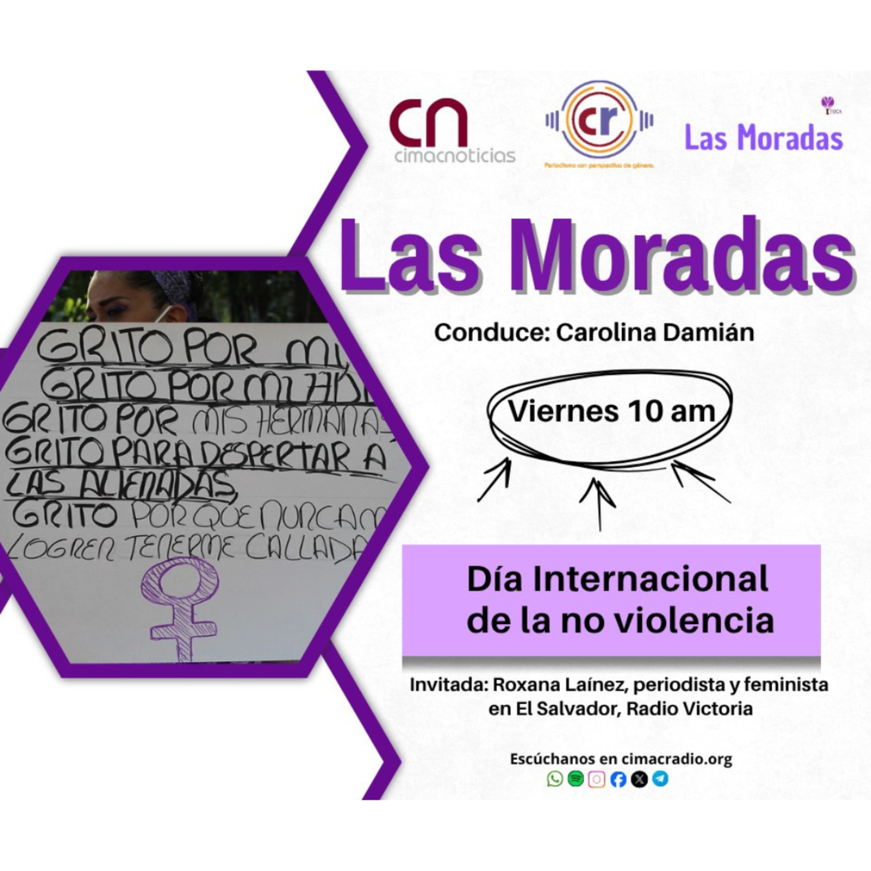 LAS MORADAS: "Día Internacional de la No Violencia." episode artwork