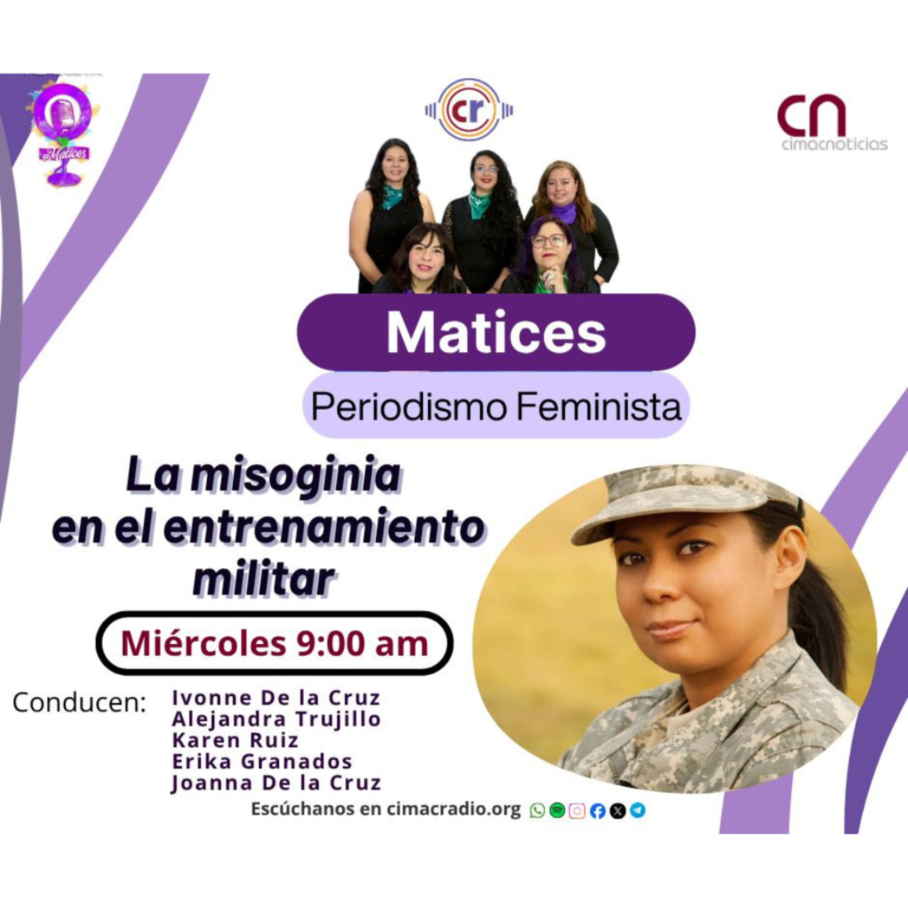 MATICES, PERIODISMO FEMINISTA: "La misoginia en el entrenamiento militar ." episode artwork