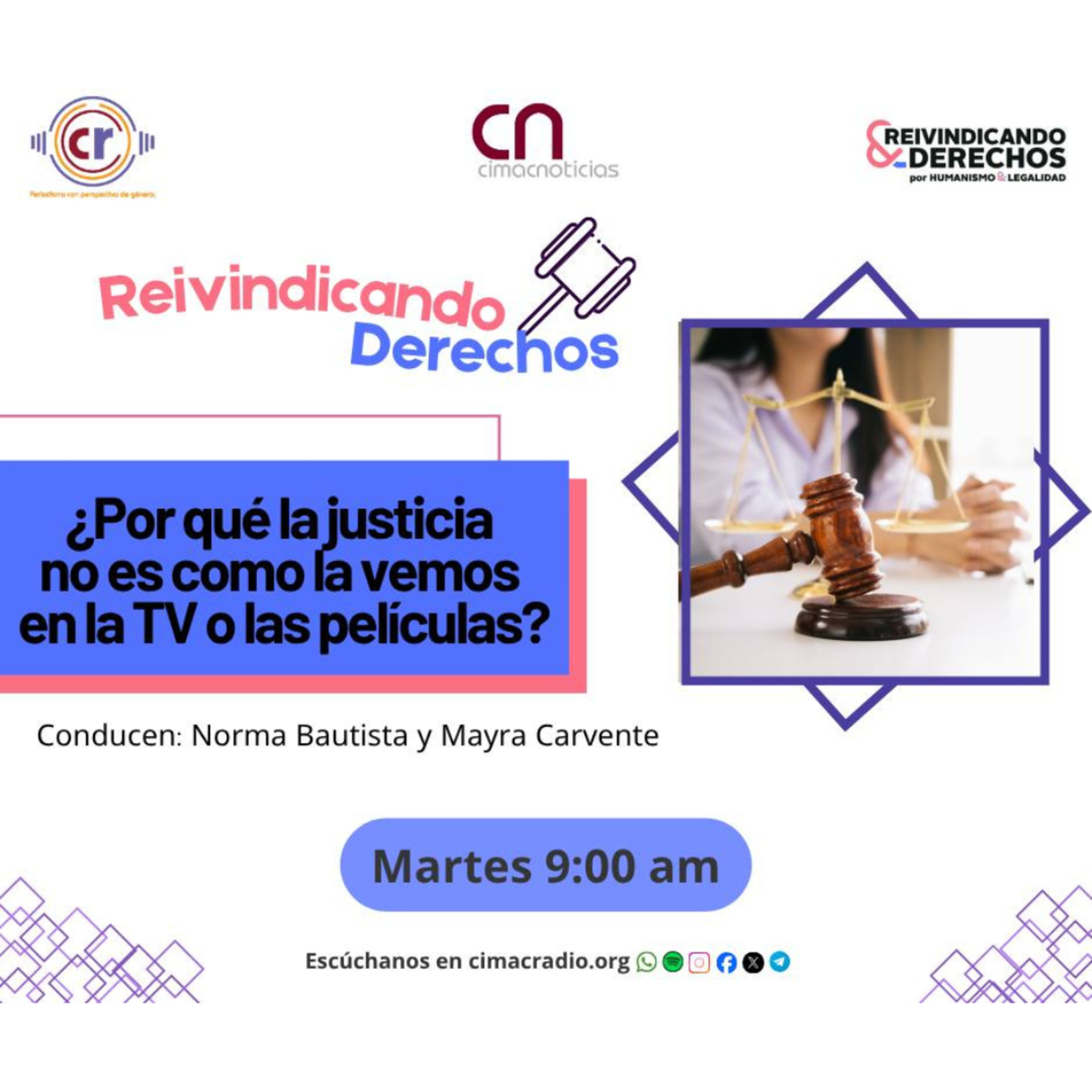 REIVINDICANDO DERECHOS: "¿Por qué la justicia no es como la vemos en la TV o las películas?" episode artwork