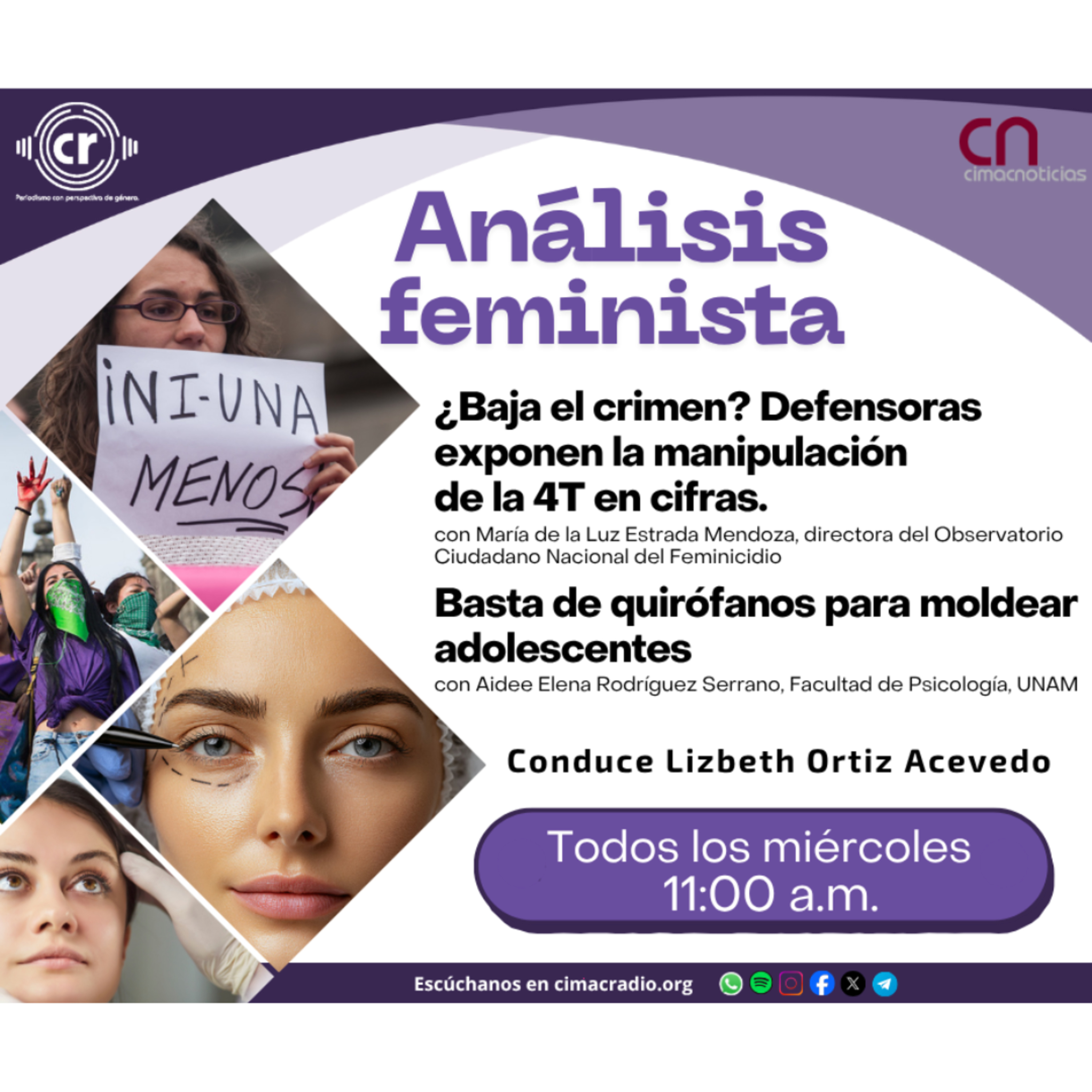 ANÁLISIS FEMINISTA: "Incidencia delictiva y algunas anomalías, desmienten la caída delictiva en México." episode artwork