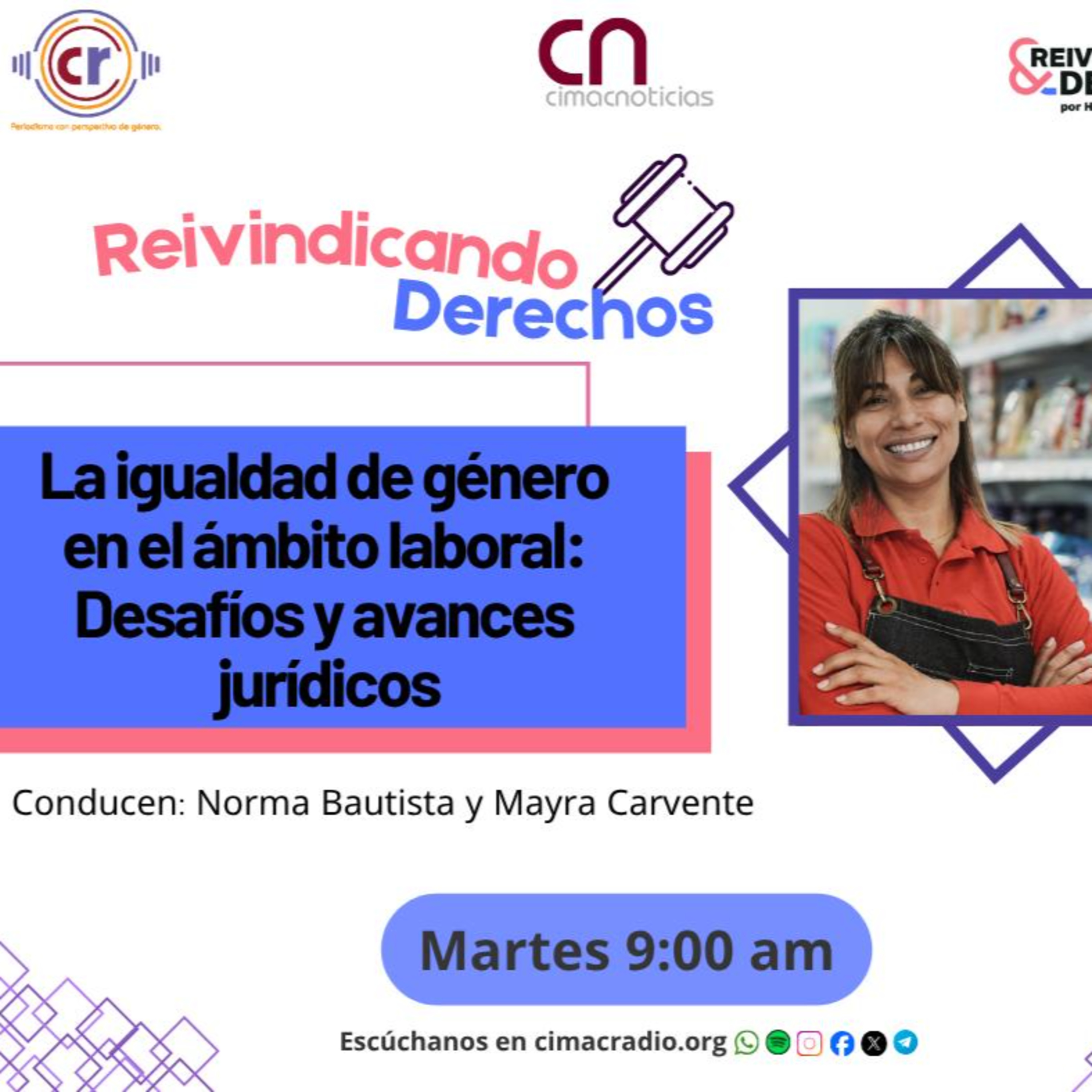 REIVINDICANDO DERECHOS: "La igualdad de género en el ámbito laboral: Desafíos y avances jurídicos." episode artwork
