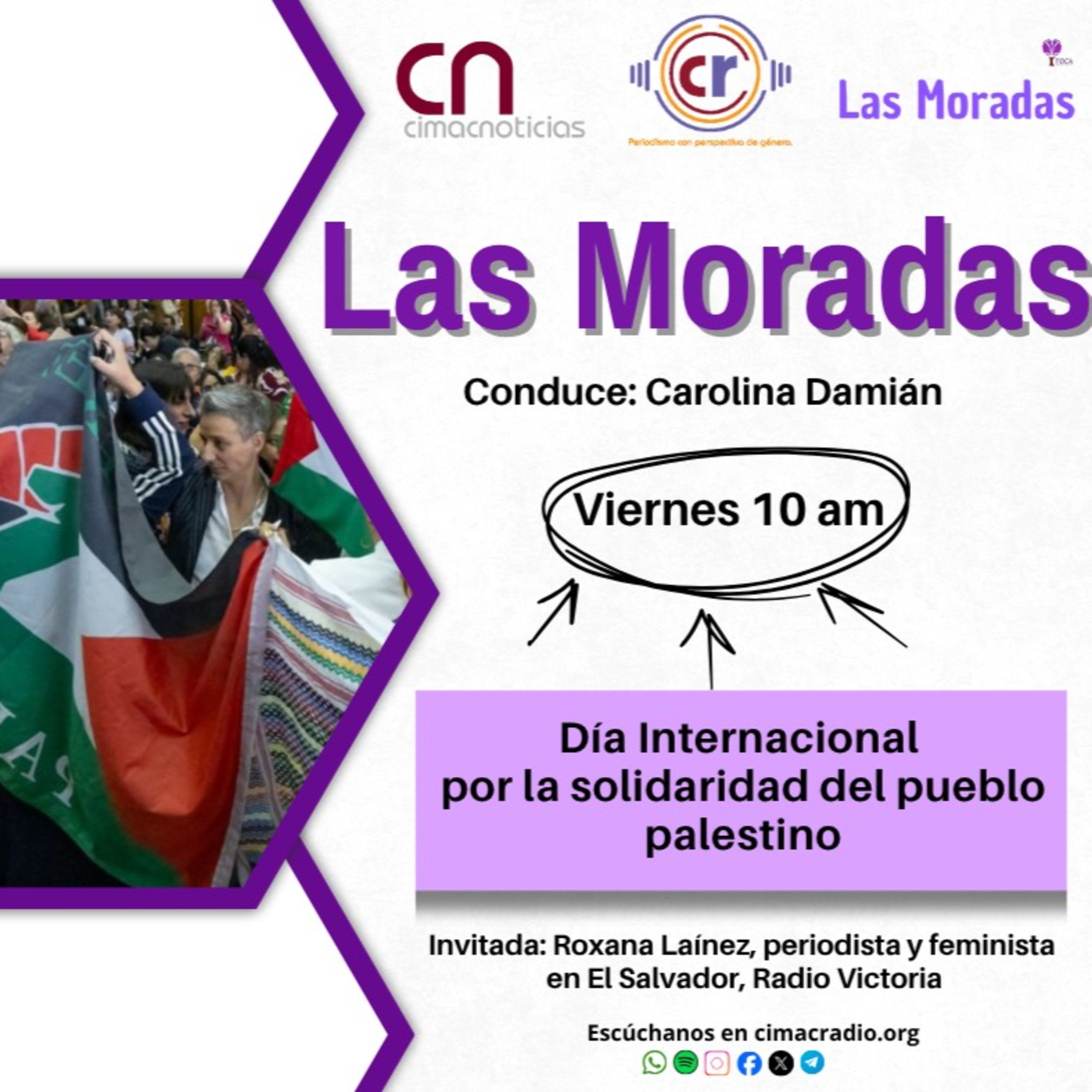 LAS MORADAS: "Día internacional por la solidaridad del pueblo palestino" episode artwork