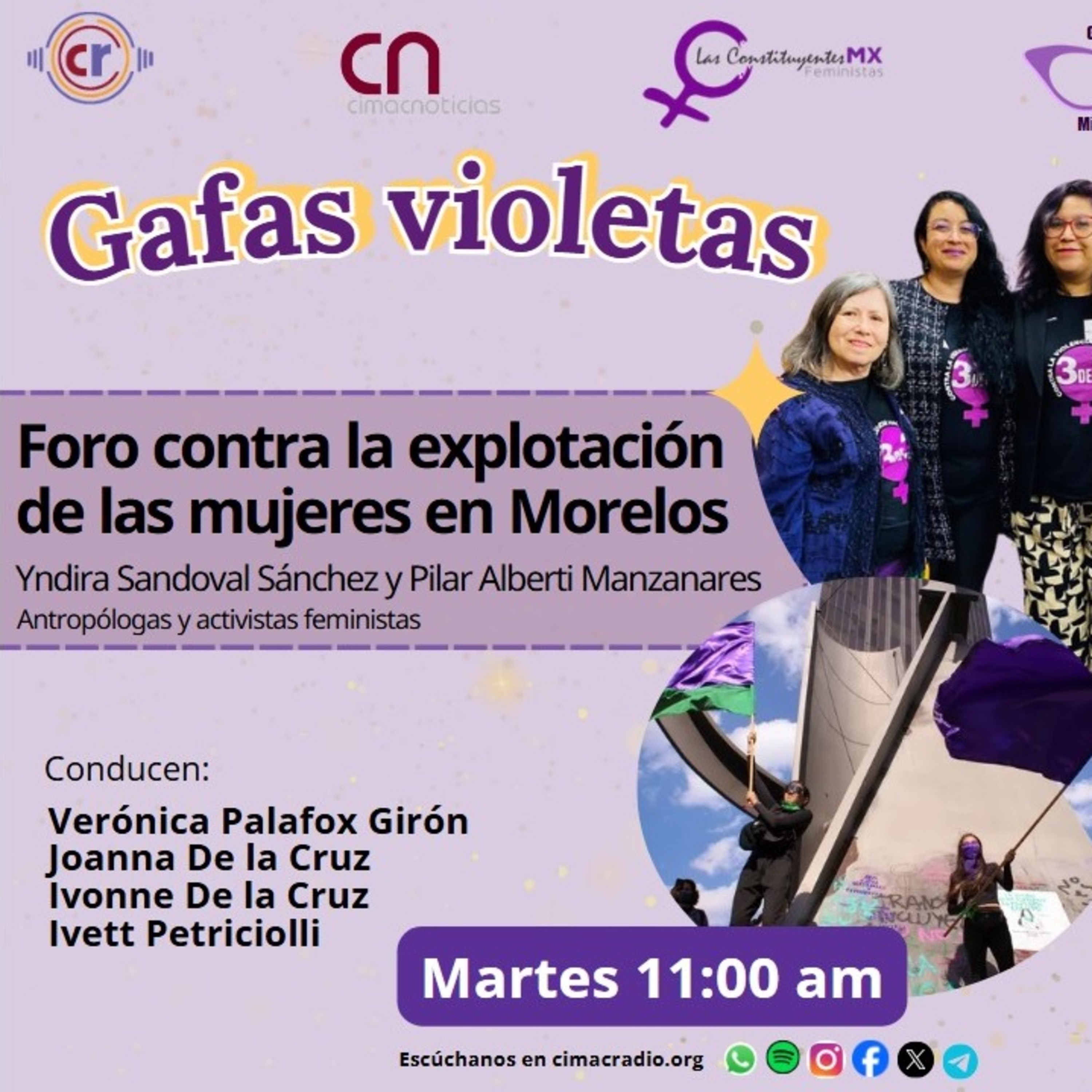 GAFAS VIOLETAS: "Foro contra la explotación de las mujeres en Morelos" episode artwork