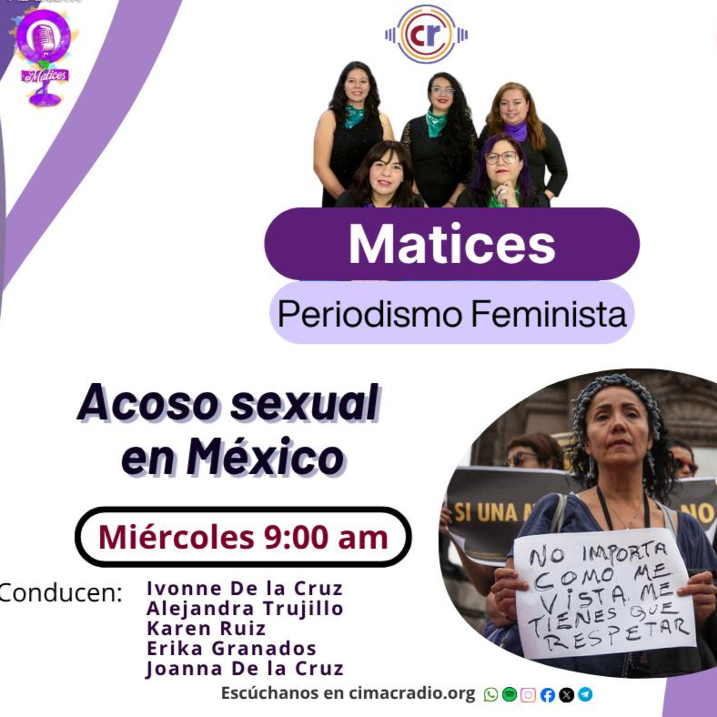 MATICES, PERIODISMO FEMINISTA: "Acoso sexual en México" episode artwork