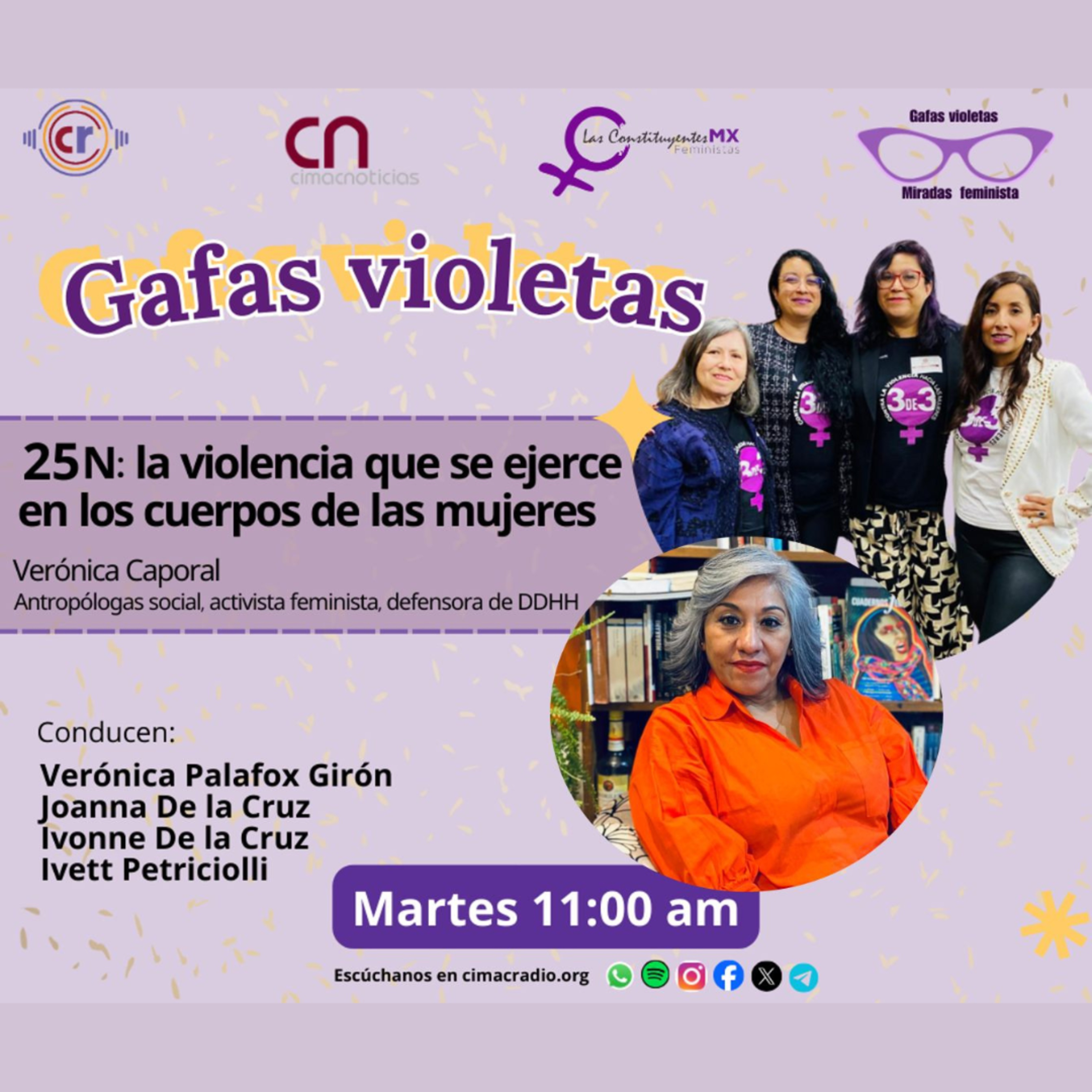 GAFAS VIOLETAS: "25N: la violencia que se ejerce en los cuerpos de las mujeres" episode artwork