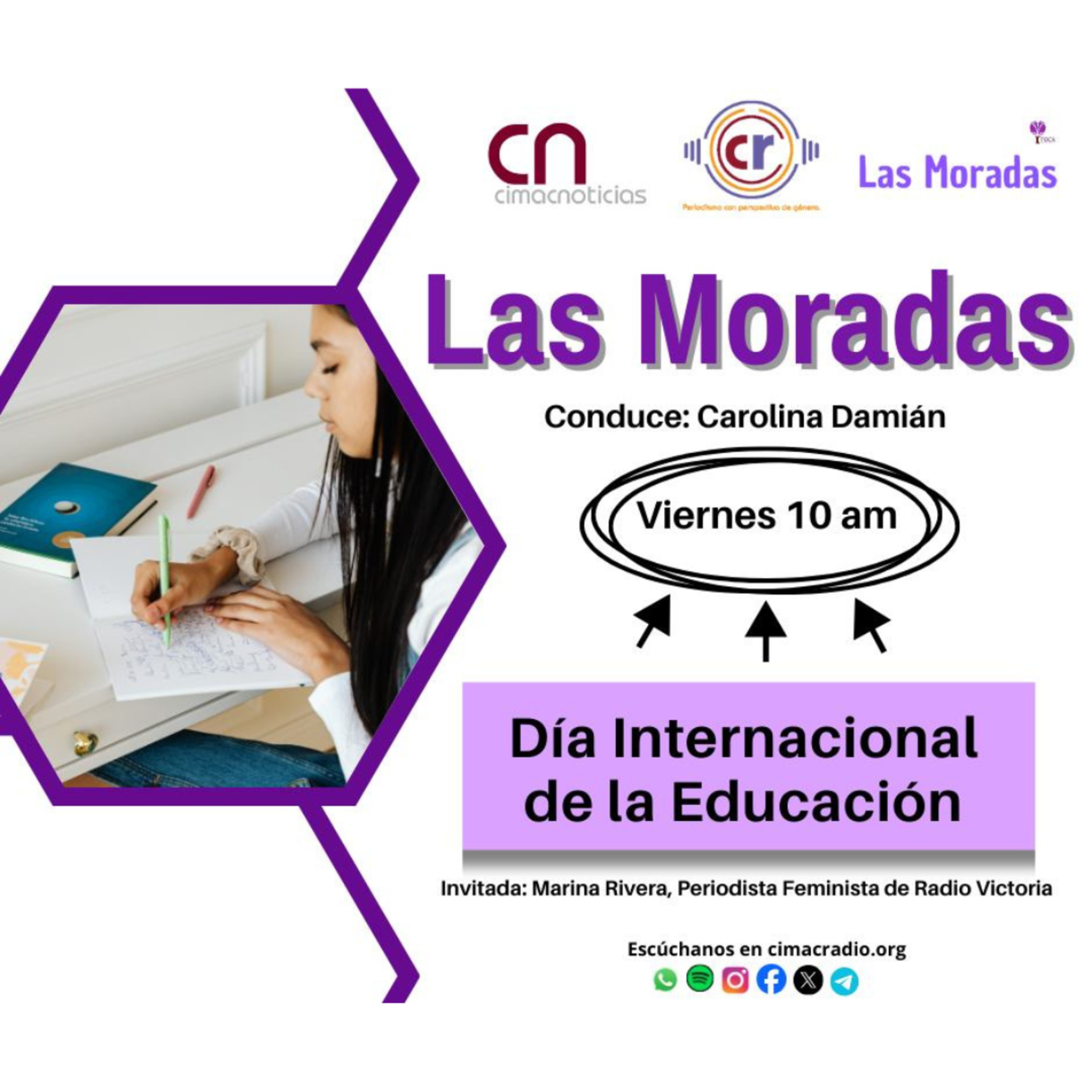 LAS MORADAS: "Día Internacional de La Educación" episode artwork