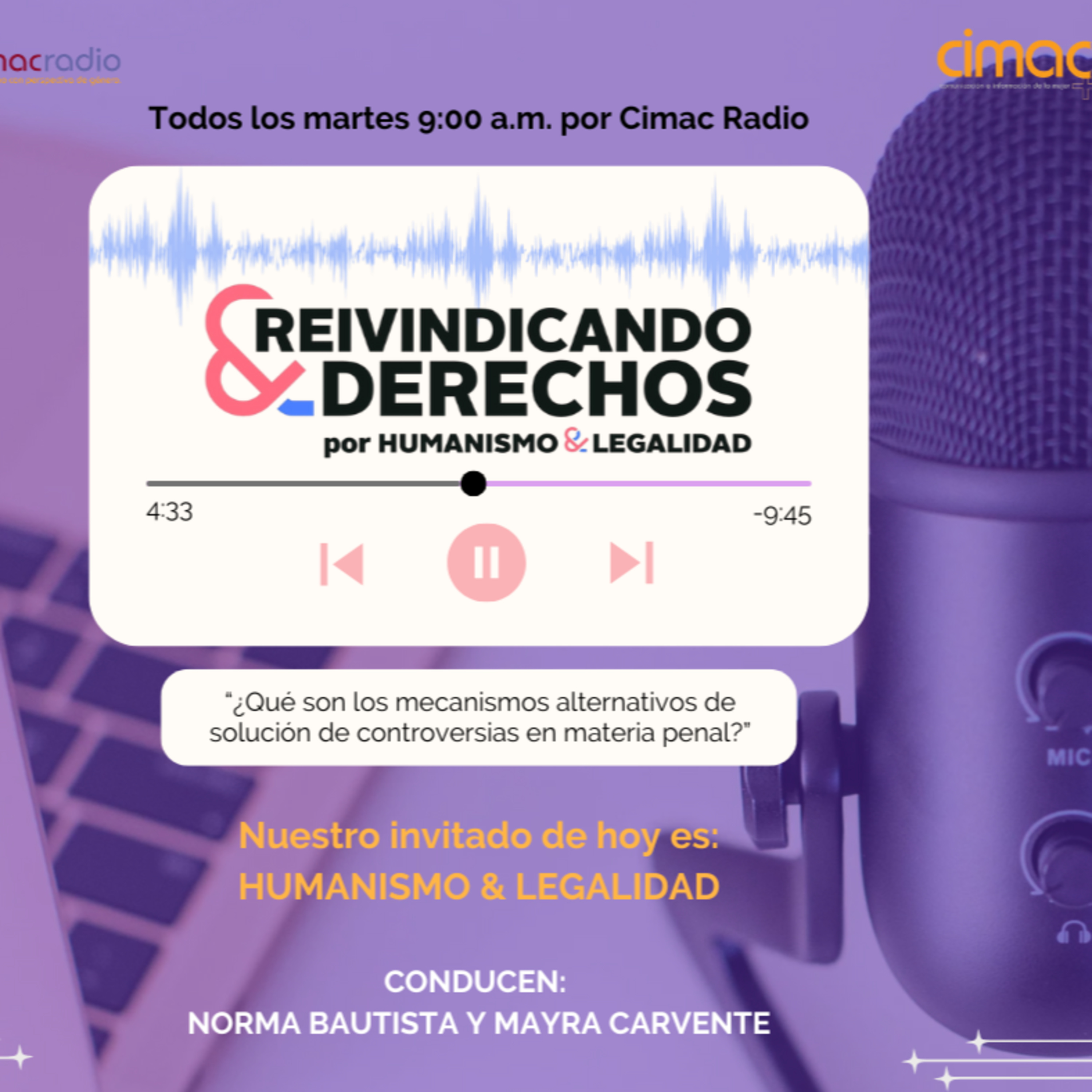 Reivindicando derechos: ⁠¿Qué son los mecanismos alternativos de solución de controversias en materia penal?  episode artwork