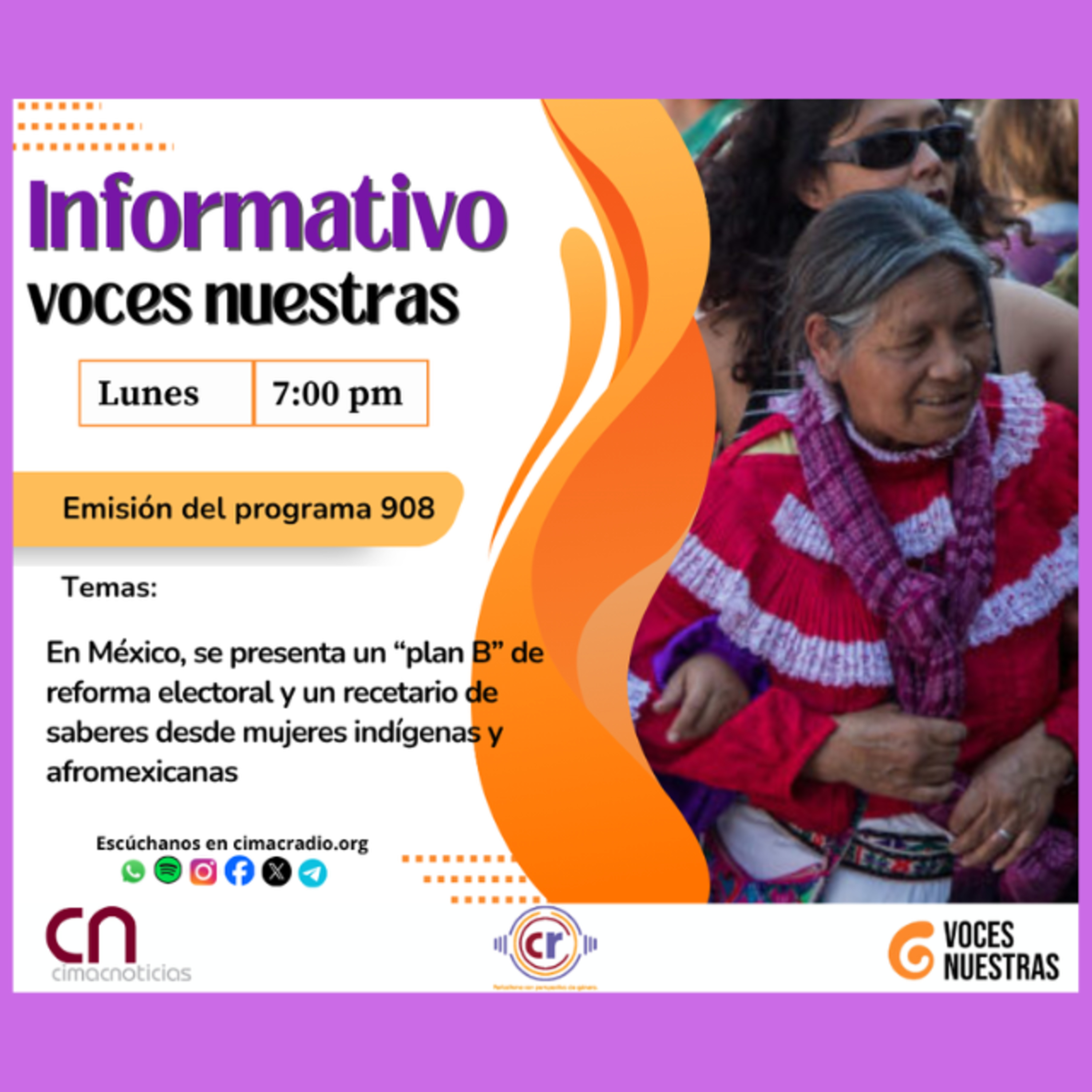 Portada de CIMAC Radio