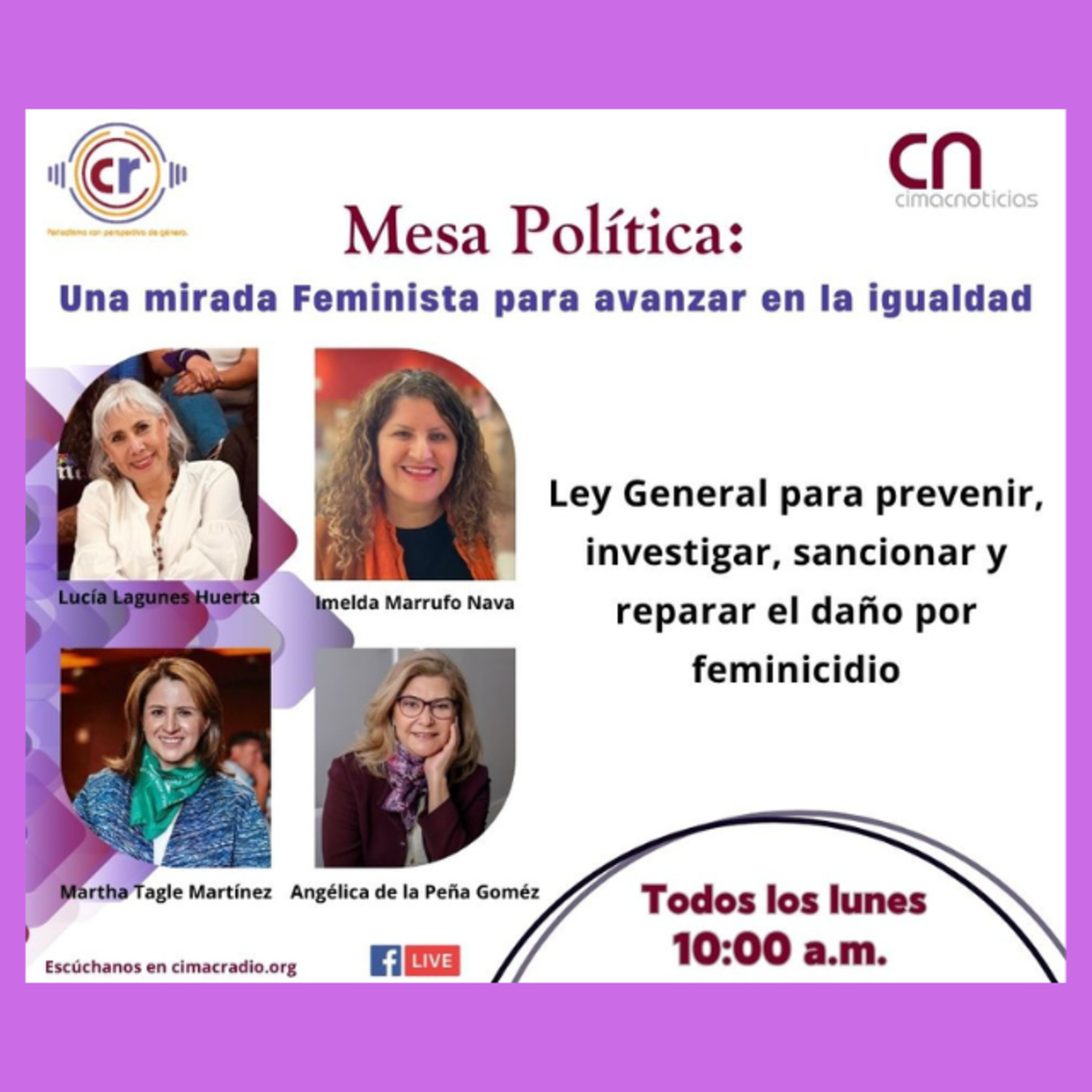 Mesa Política: Ley General para Prevenir investigar, sancionar y reparar el daño por el delito de feminicidio episode artwork