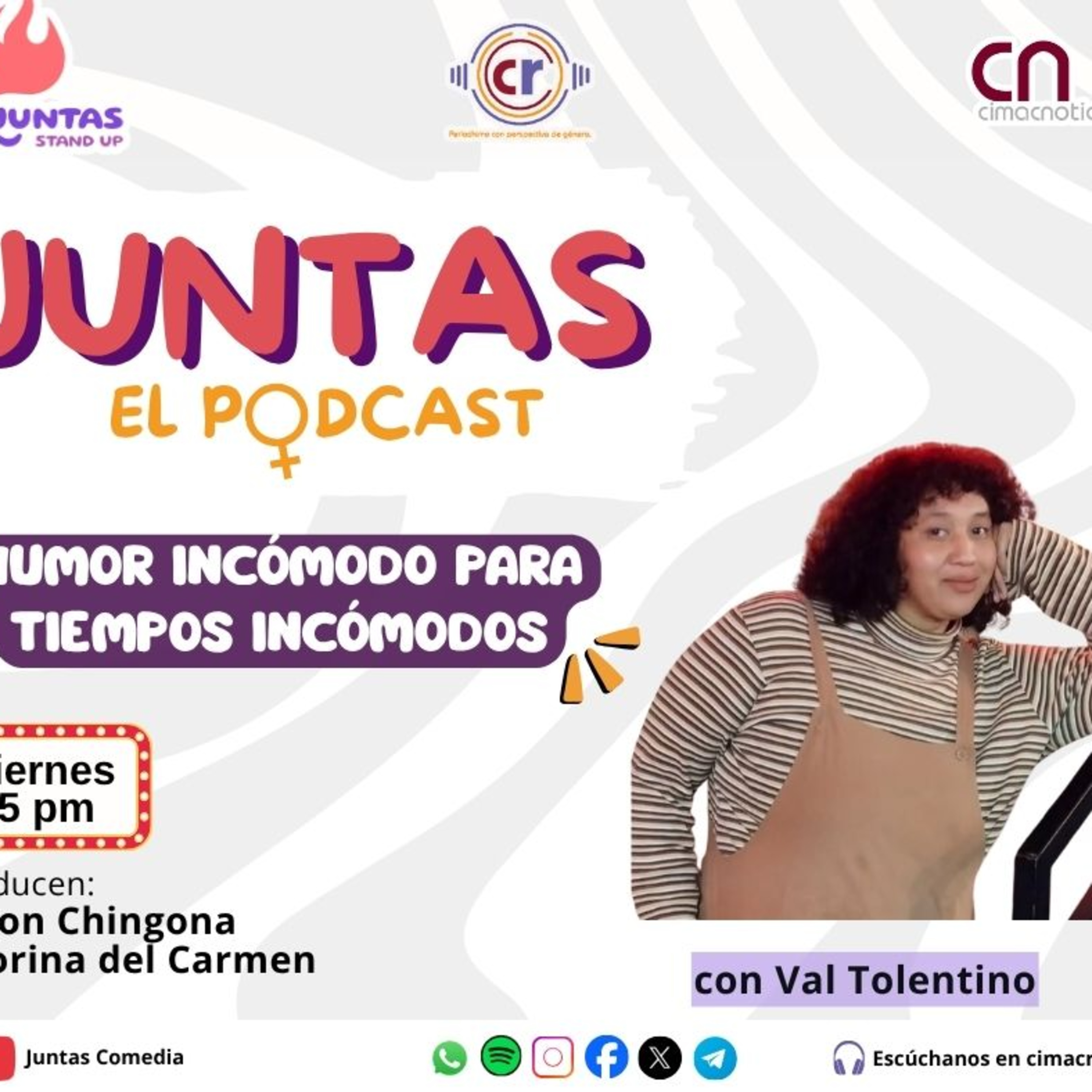 Juntas en la comedia: Humor incómodo para tiempos incómodos con Val Tolentino episode artwork
