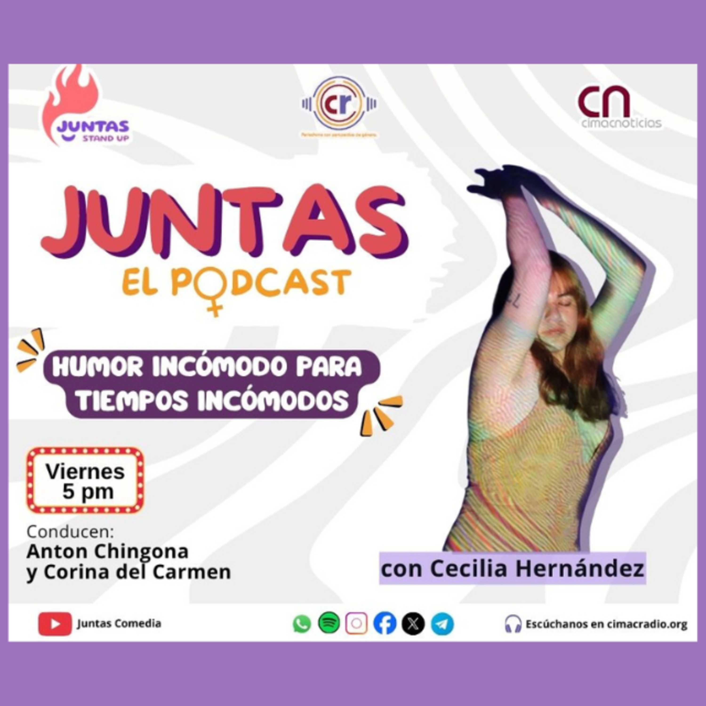 Juntas el podcast: Cecilia Hernández, psicóloga especialista en reducción de riesgos y daños, sobre consumo de mar1guan4 sin prejuicios episode artwork