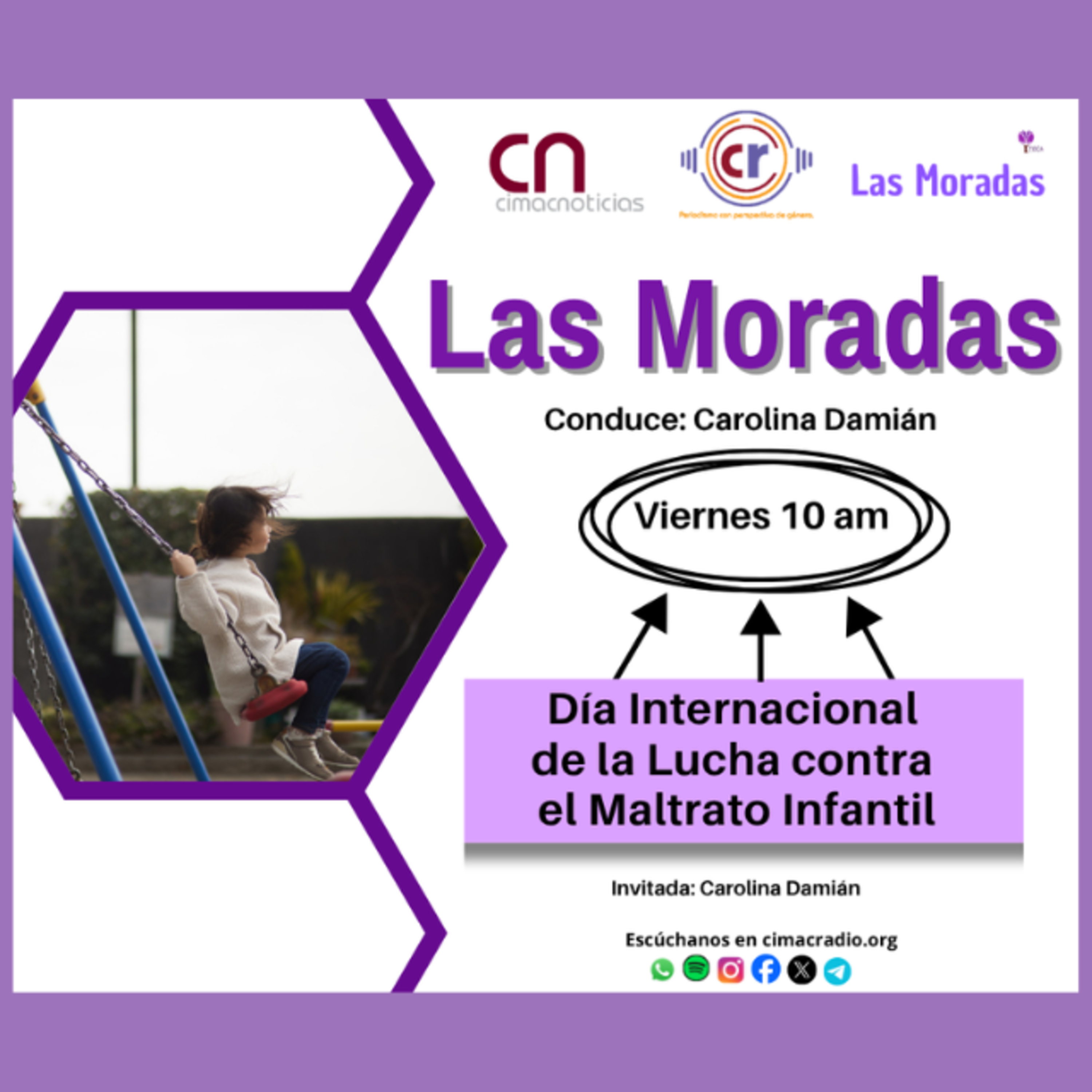 Las Moradas: Día Internacional de La Lucha contra el Maltrato Infantil episode artwork