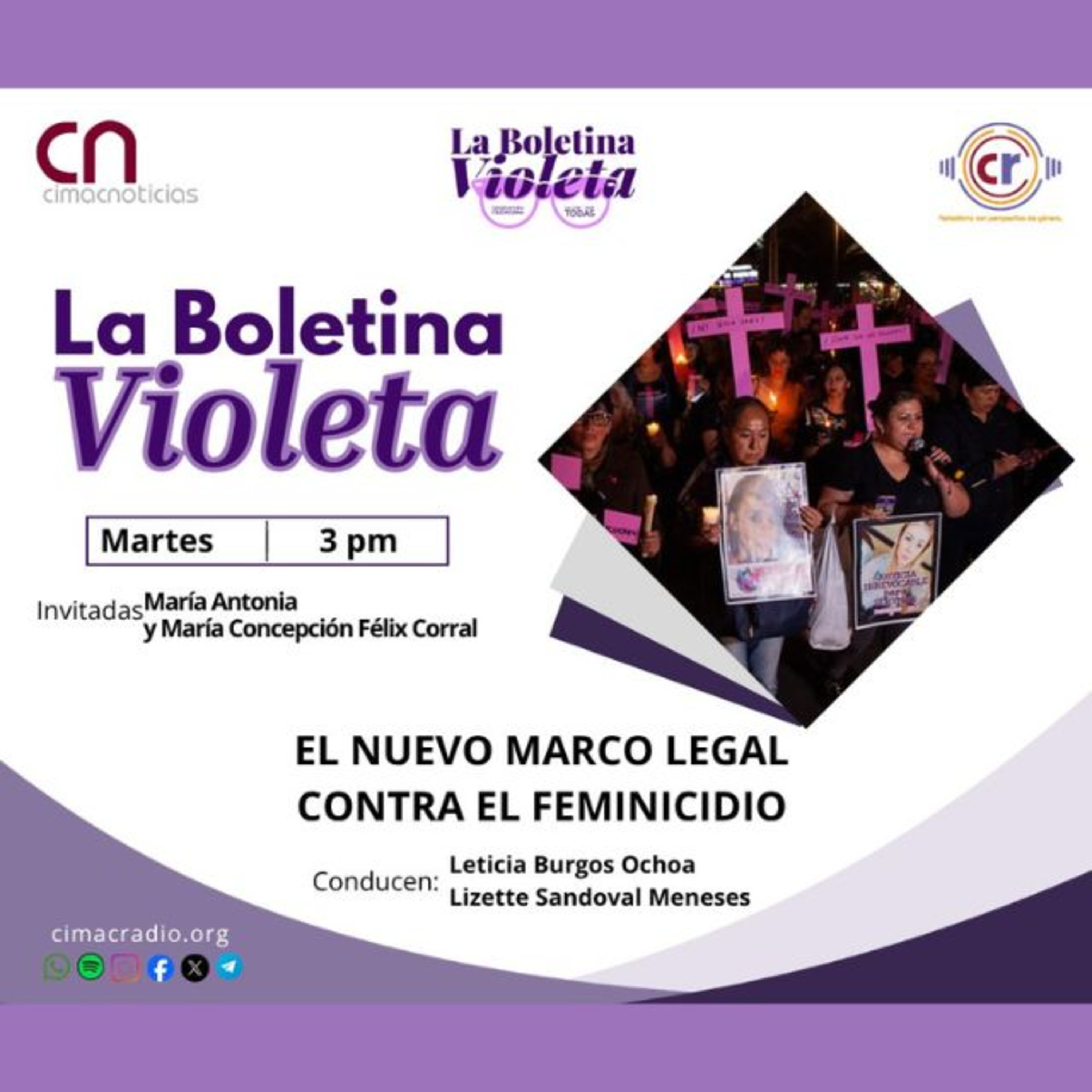 La Boletina Violeta: El nuevo marco legal contra el Feminicidio episode artwork