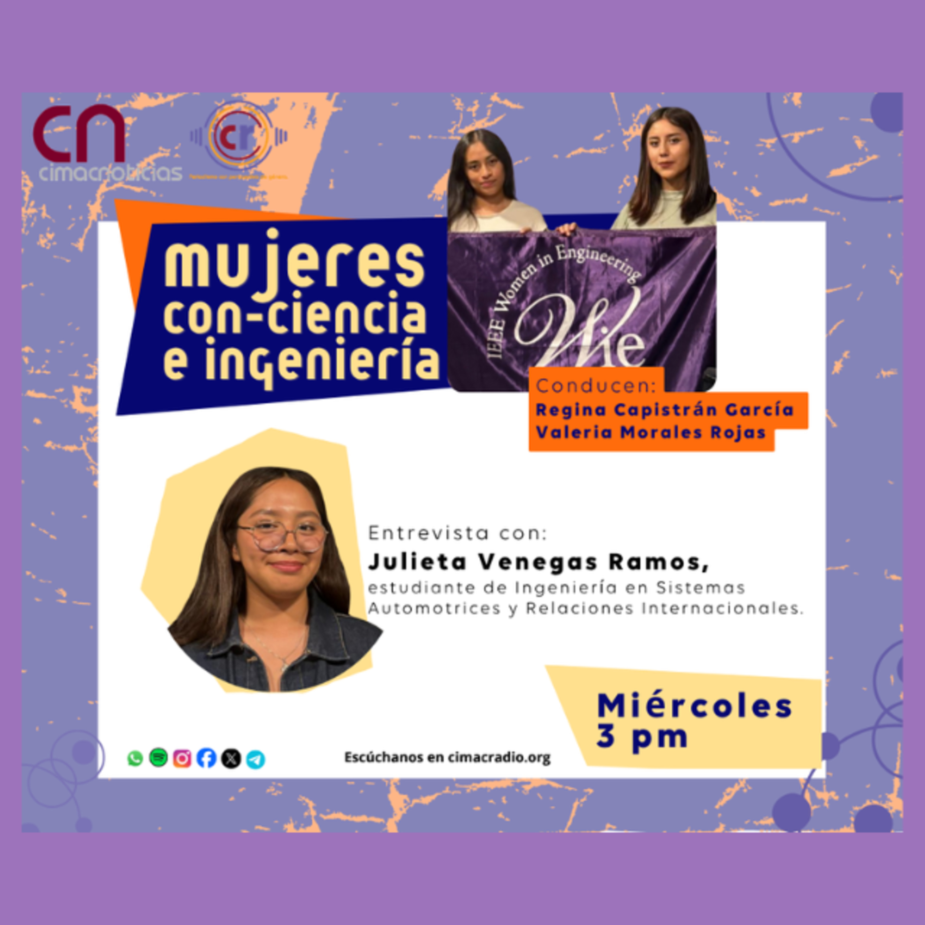 Mujeres con ciencia e ingeniería: Julieta Venegas, estudiante de Ingenieria en Sistemas Automotrices y Relaciones Internacionales episode artwork