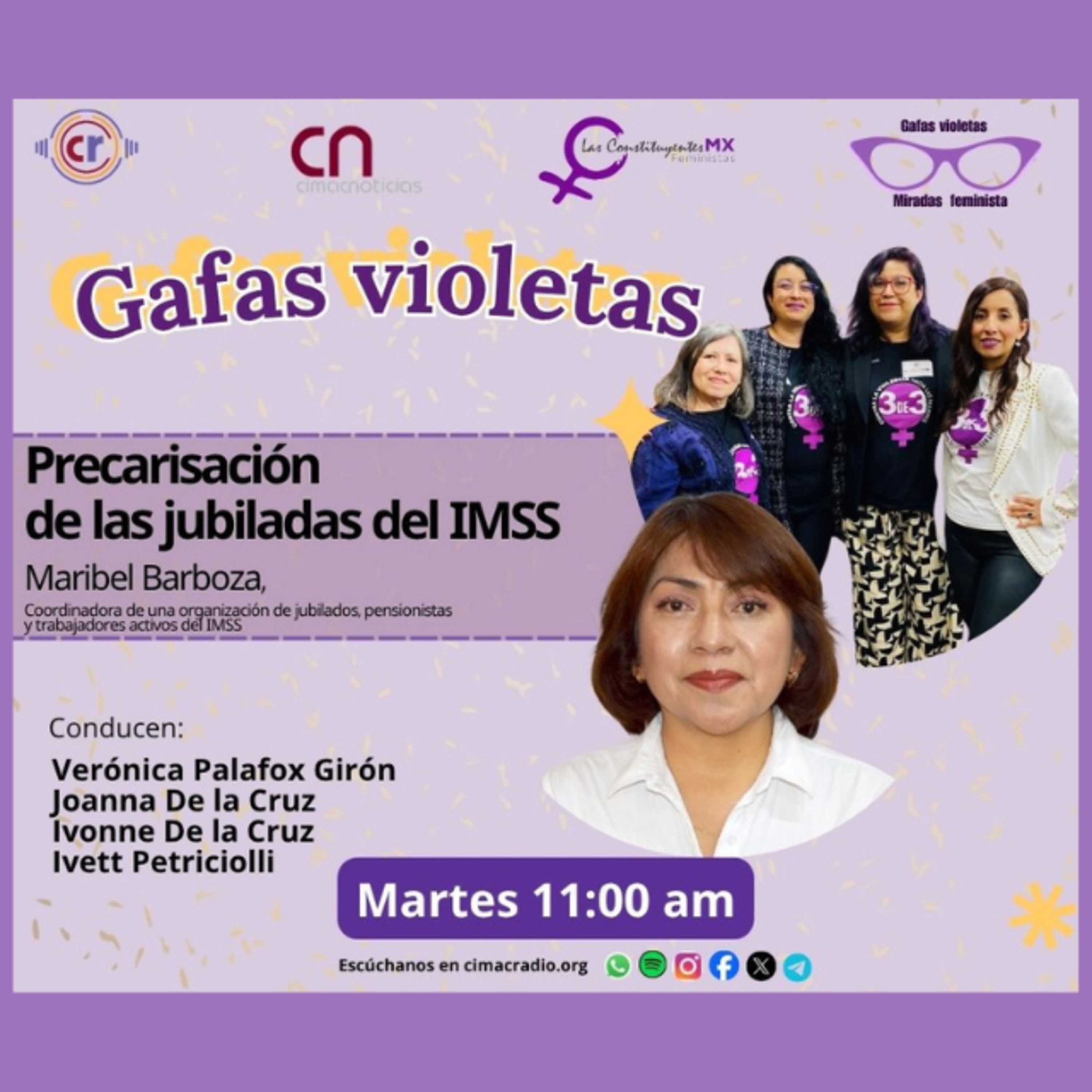 Gafas Violetas: Precarización de las jubiladas del IMSS episode artwork