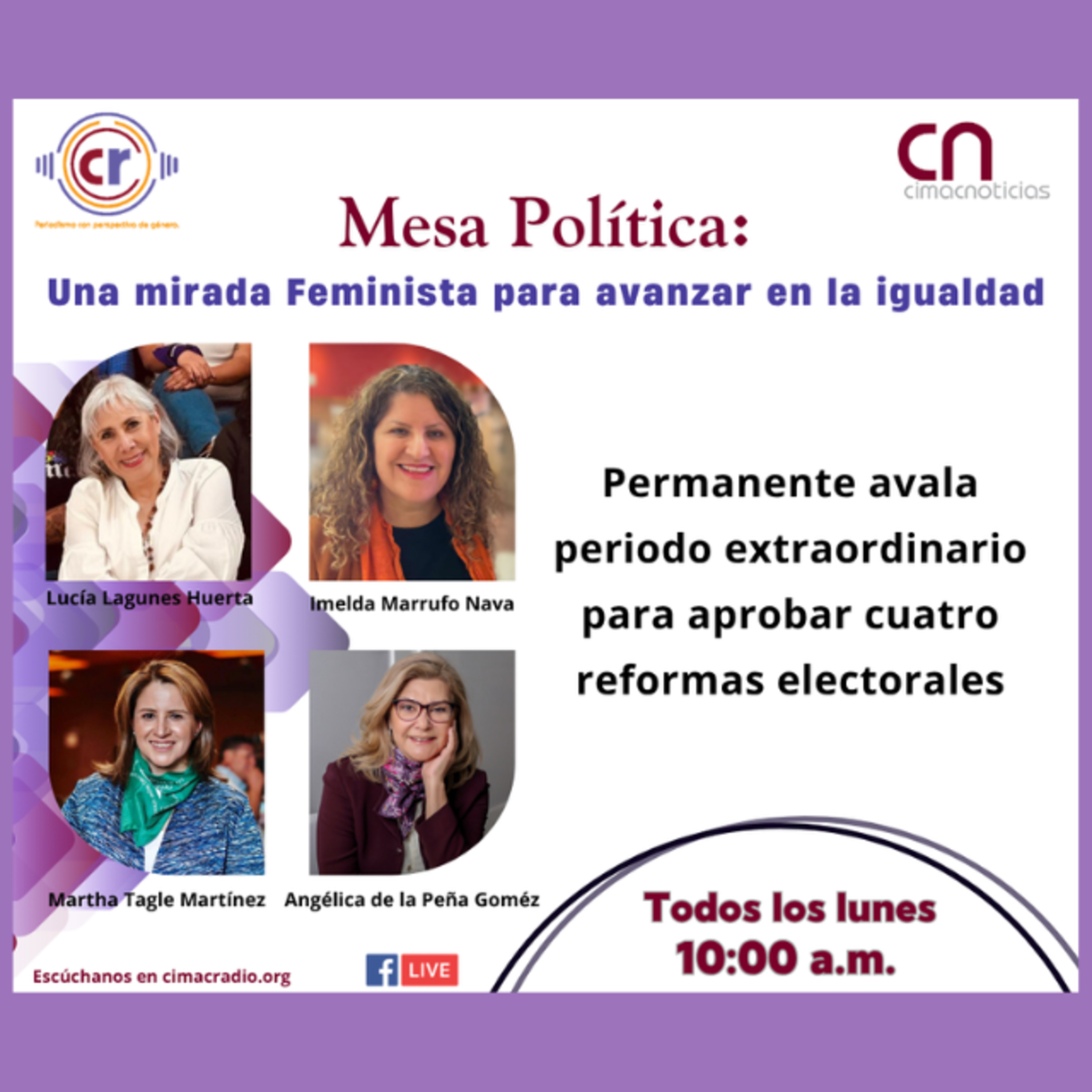 Mesa Política: Permanente avala periodo extraordinario para aprobar cuatro reformas electorales episode artwork