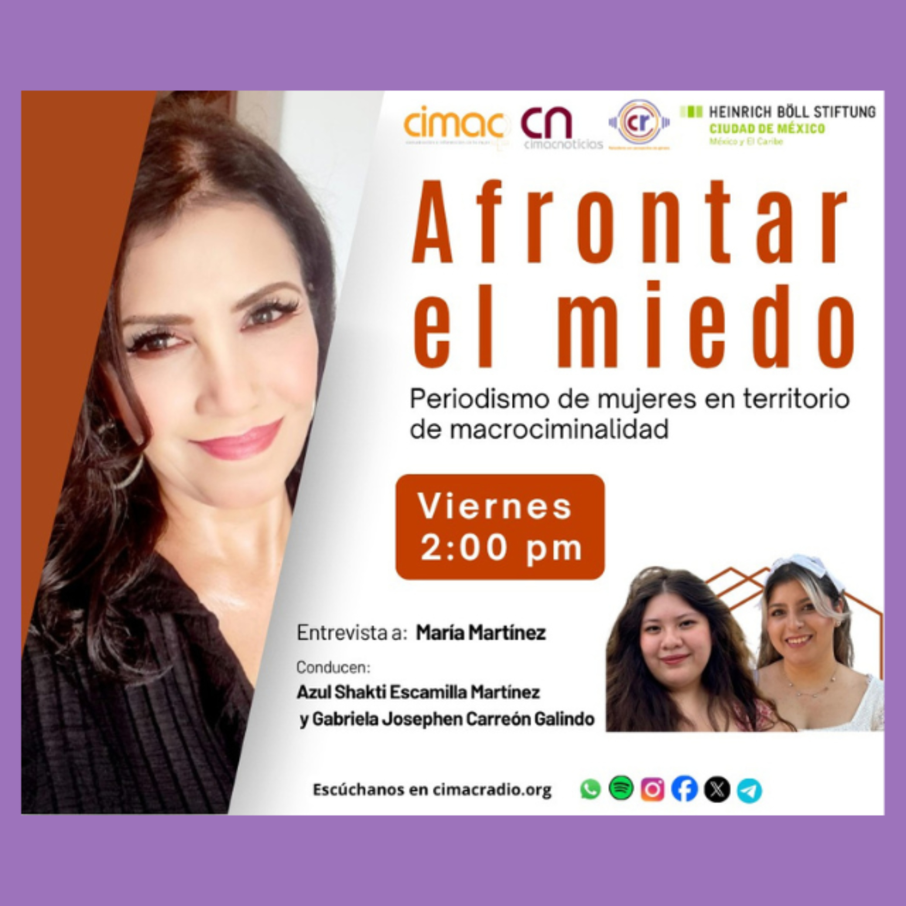 Afrontar el miedo: Primera parte: Entrevista a María Martínez, periodista de investigación episode artwork
