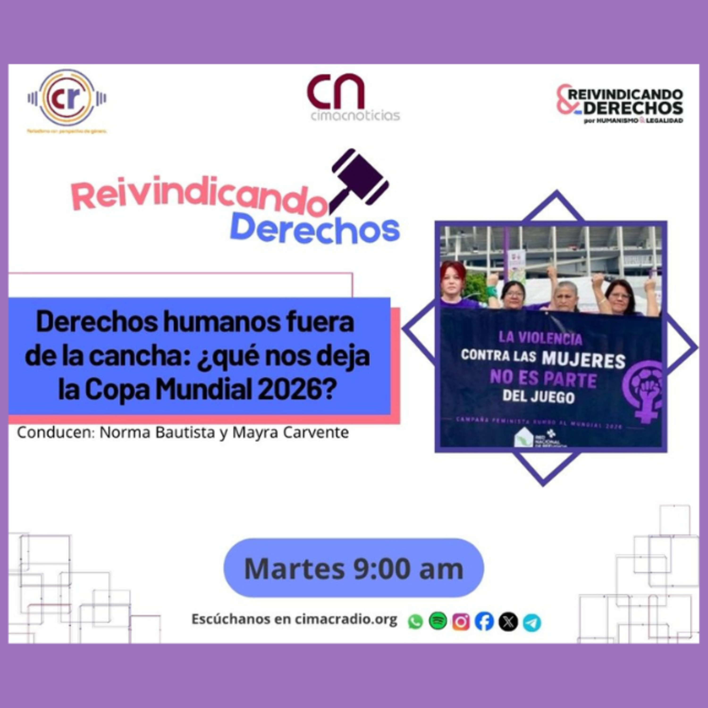 Reivindicando Derechos: Derechos humanos fuera de la cancha, ¿Qué nos deja el Mundial 2026? episode artwork