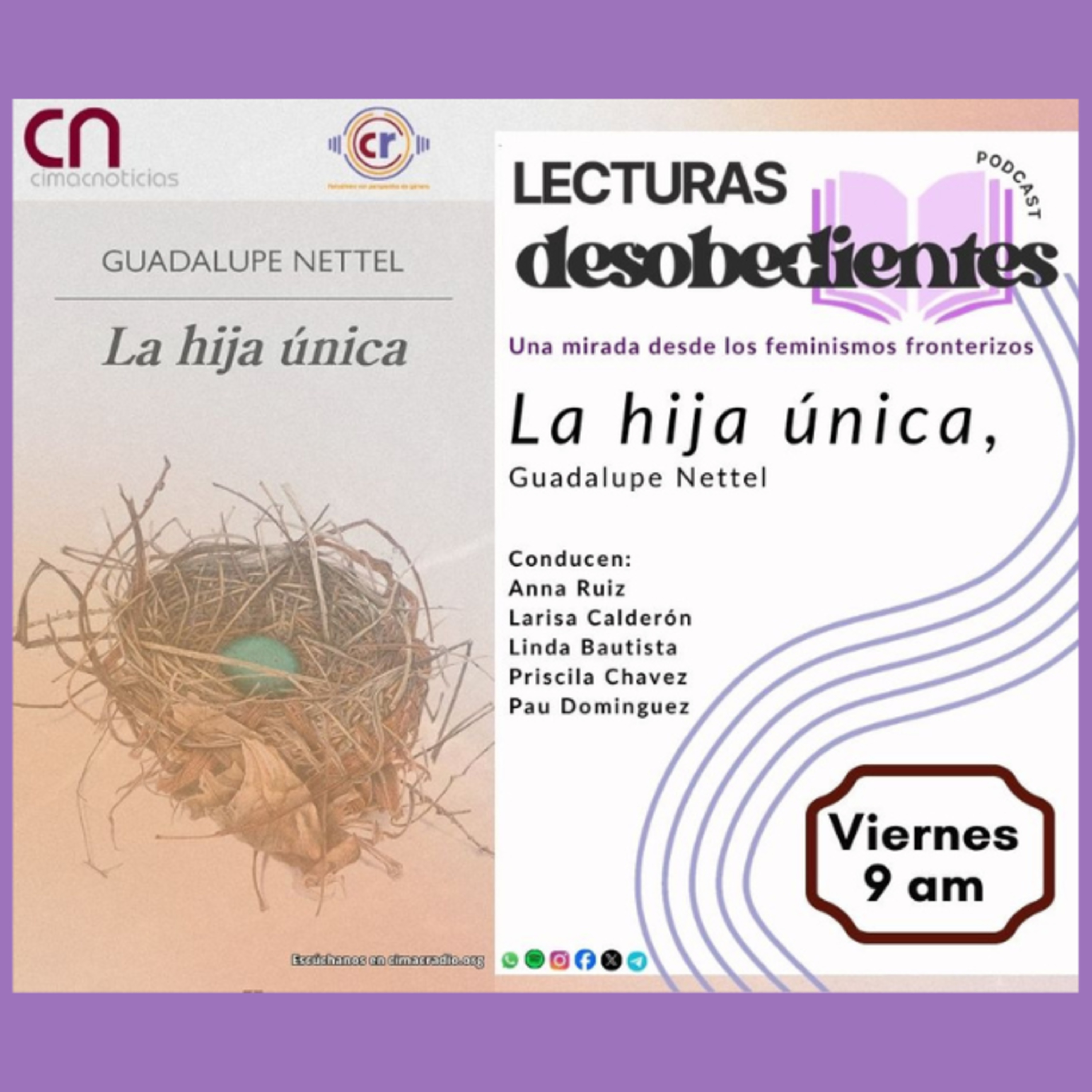 Lecturas Desobedientes: La hija única de Guadalupe Nettel episode artwork