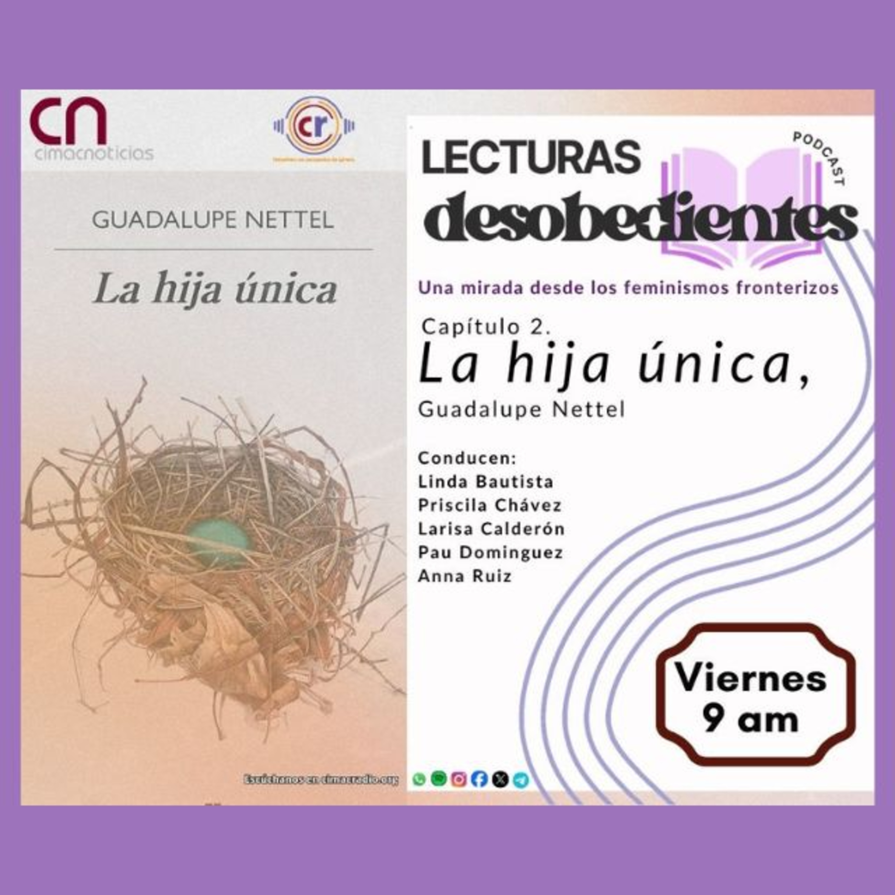 Lecturas Desobedientes: La hija única de Guadalupe Nettel episode artwork