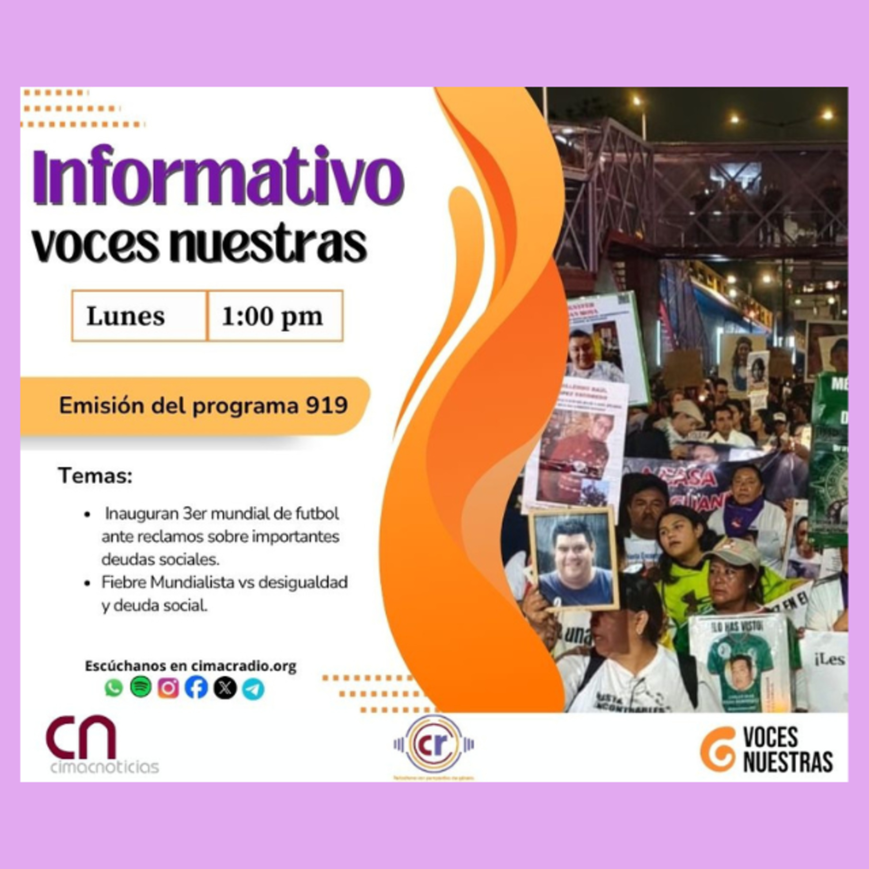 Informativo Mesoamericano Voces Nuestras: Emisión 919 episode artwork