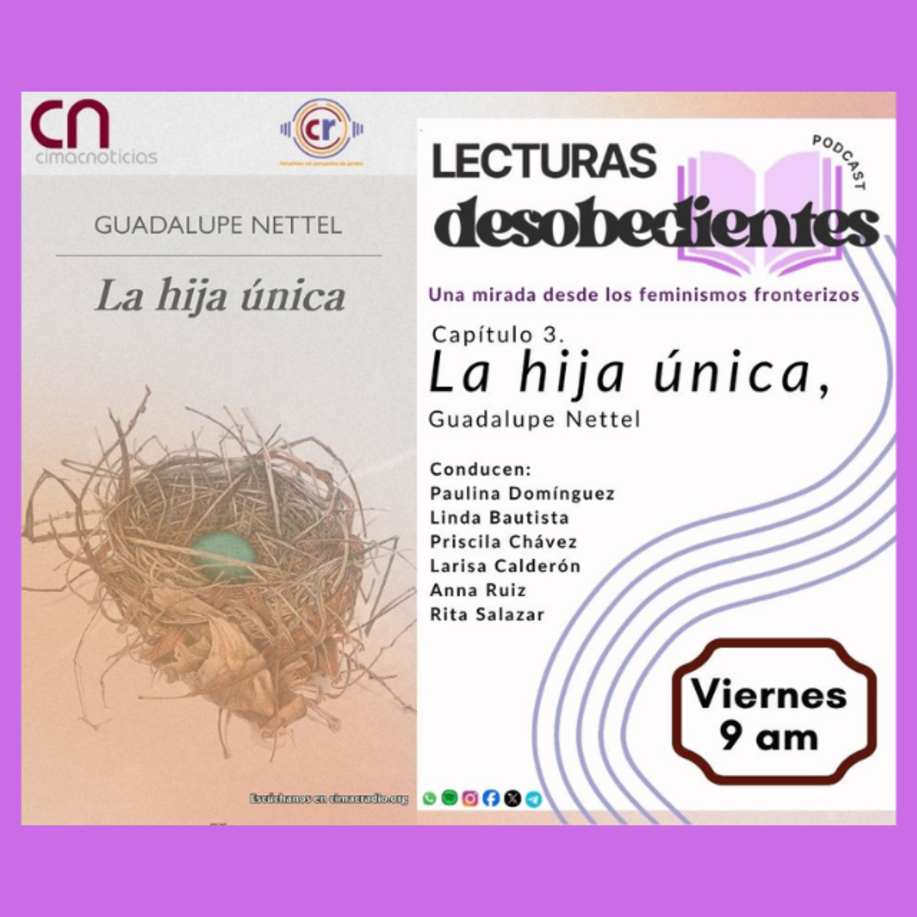 Lecturas Desobedientes: Capitulo 3 de La hija única de Guadalupe Nettel episode artwork