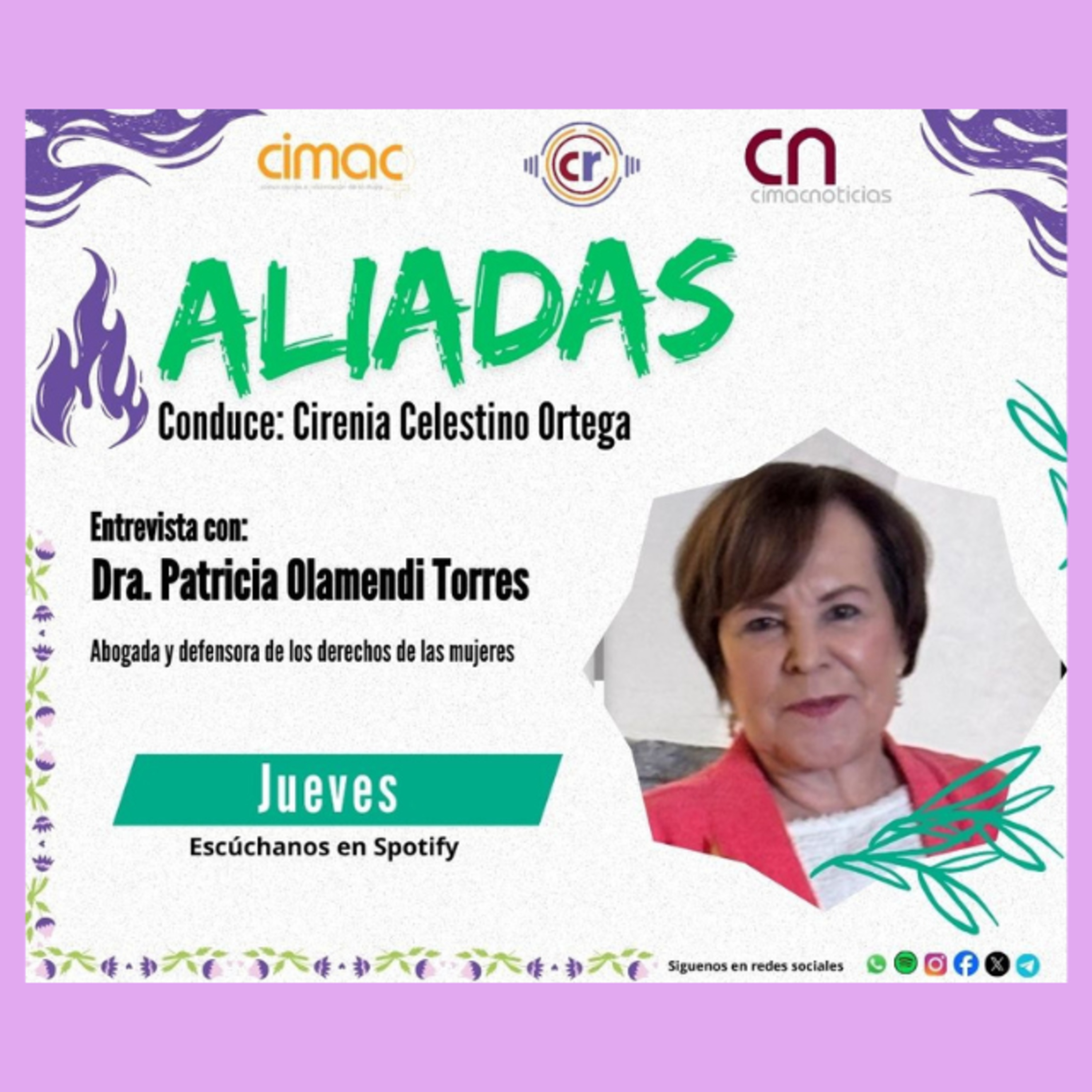 Aliadas: Patricia Olamendi Torres, abogada y defensora de los derechos de las mujeres episode artwork