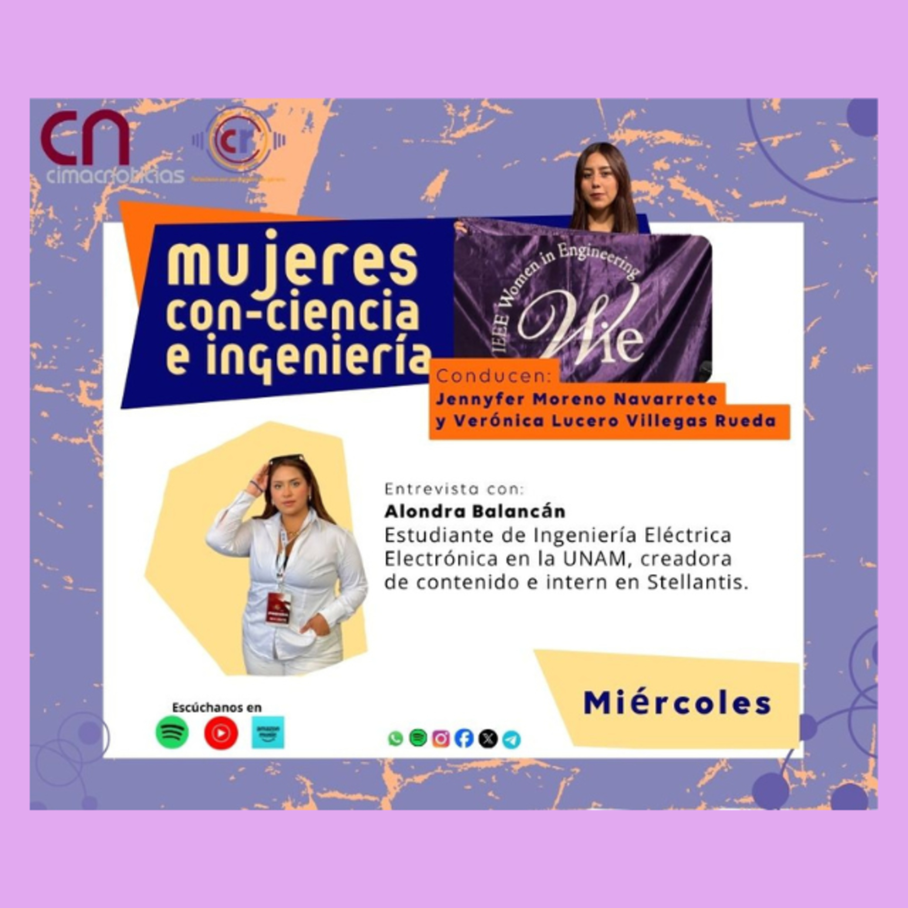 Mujeres con Ciencia e Ingenieria: Alondra Balancán (@hijadenewton), estudiante de Ingeniería  episode artwork